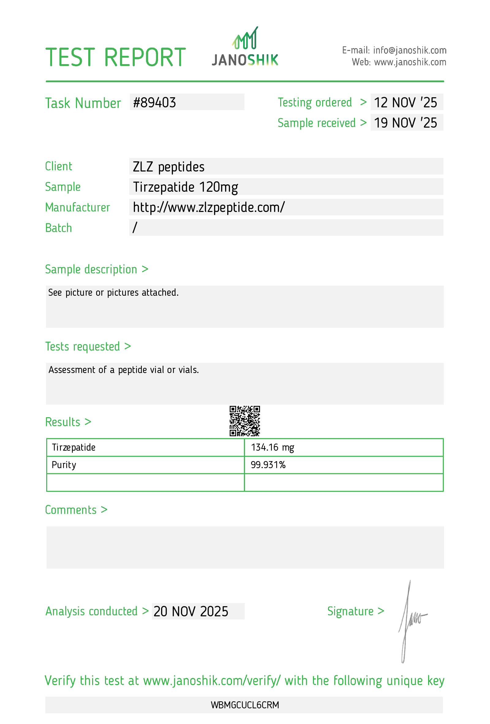 Certificate scan