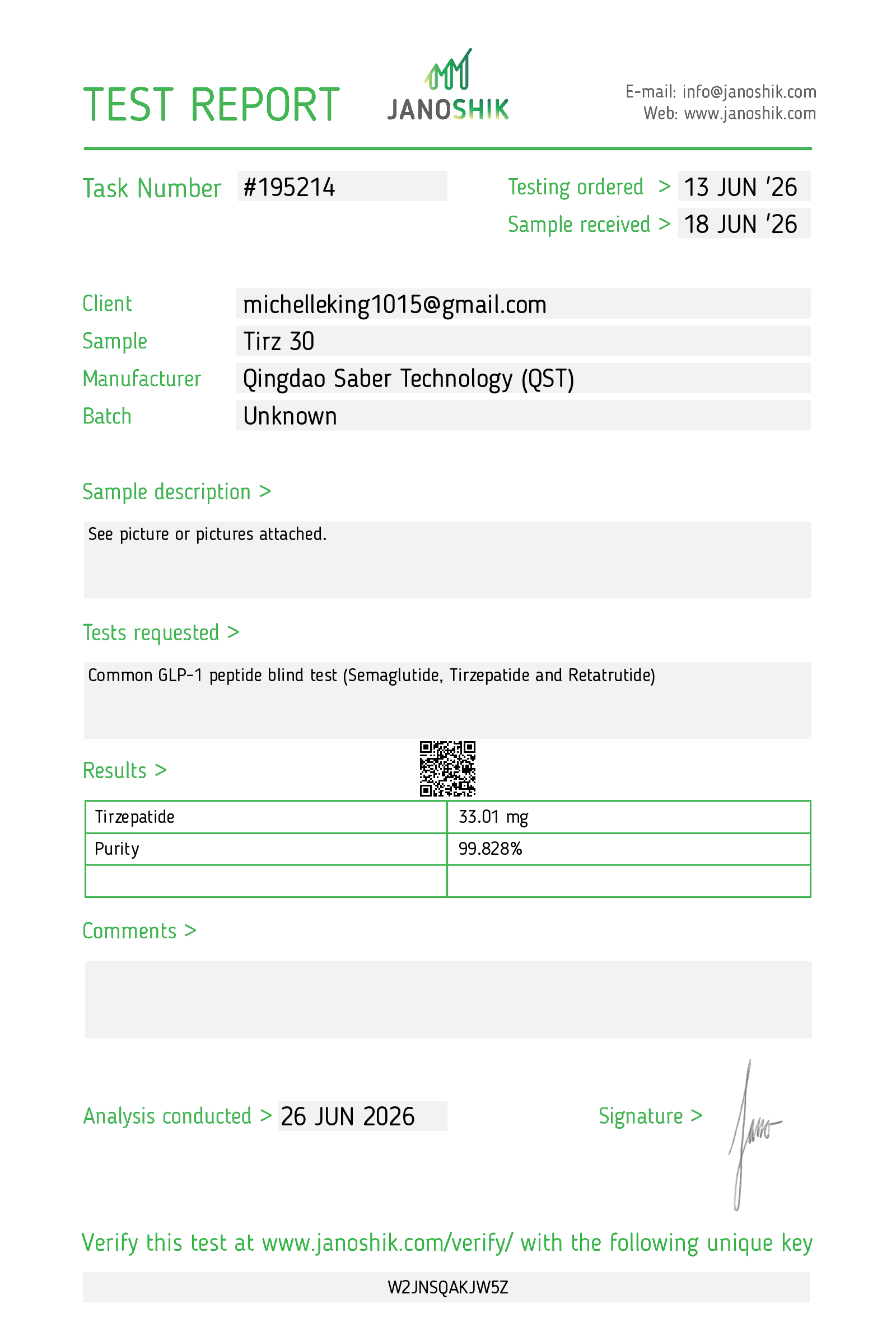 Certificate scan