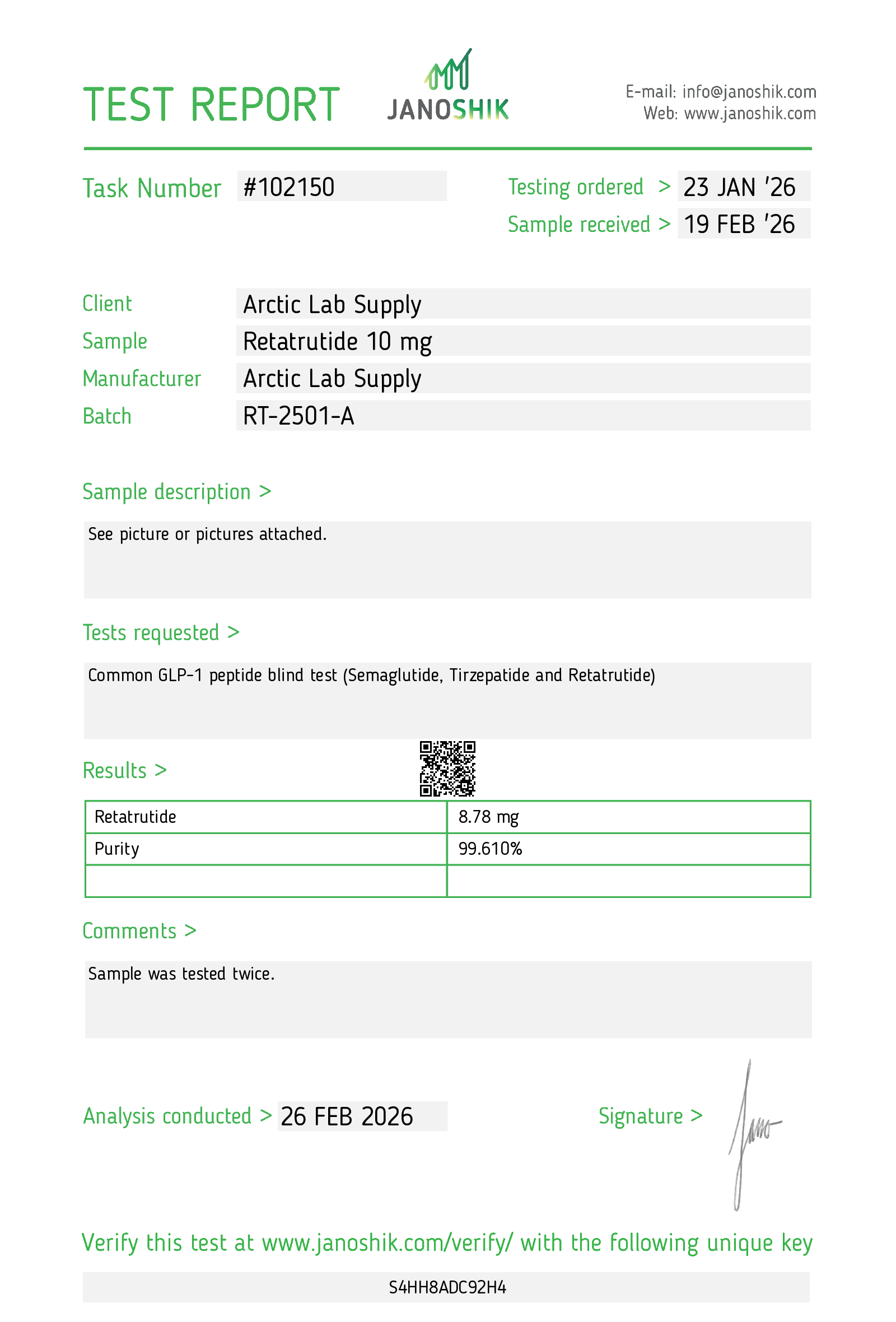 Certificate scan