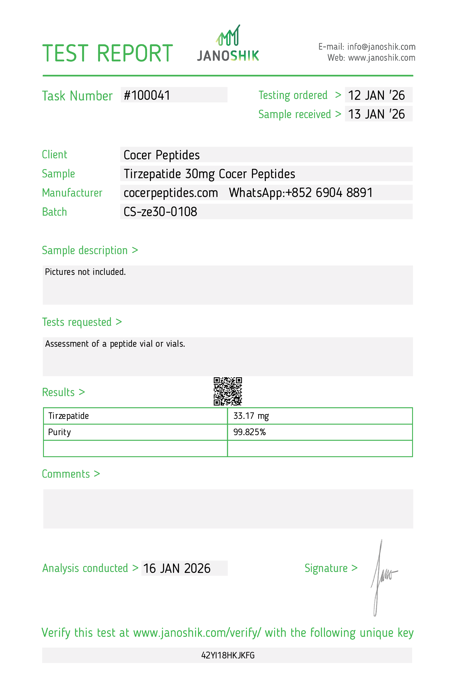 Certificate scan