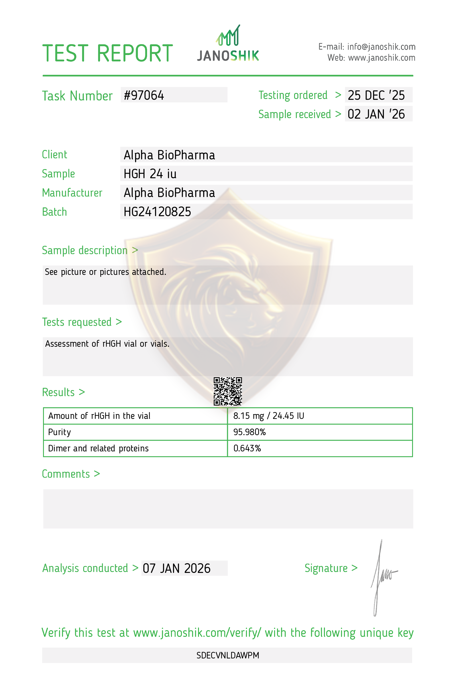 Certificate scan