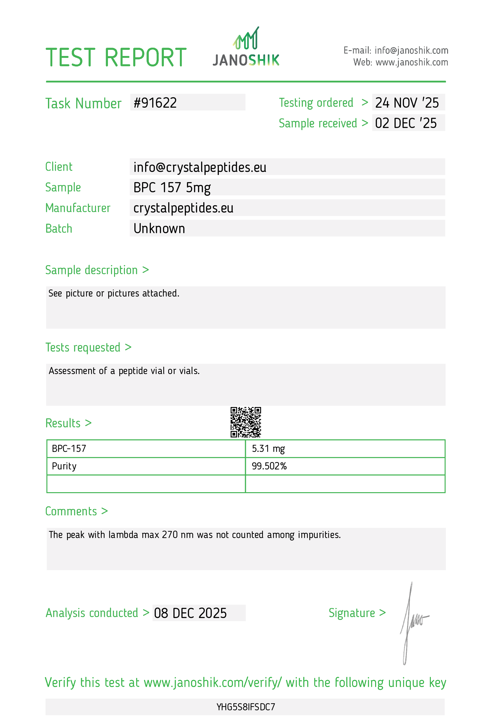 Certificate scan