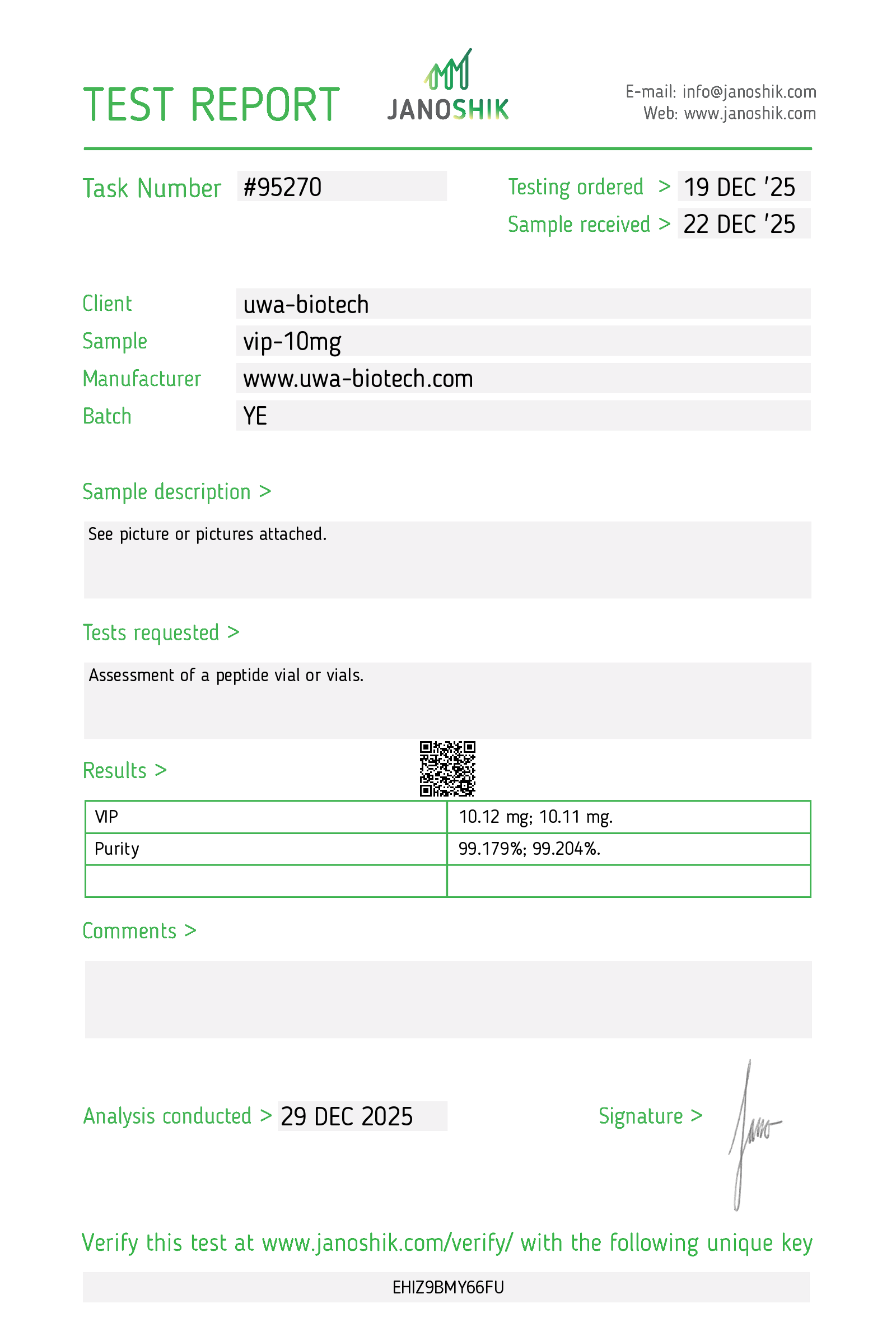 Certificate scan