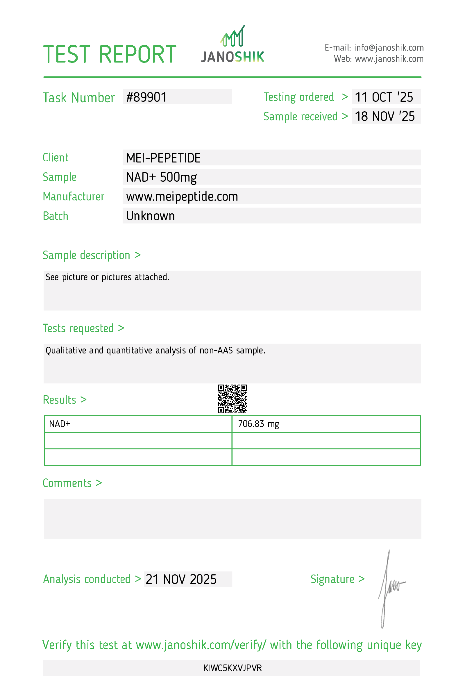 Certificate scan