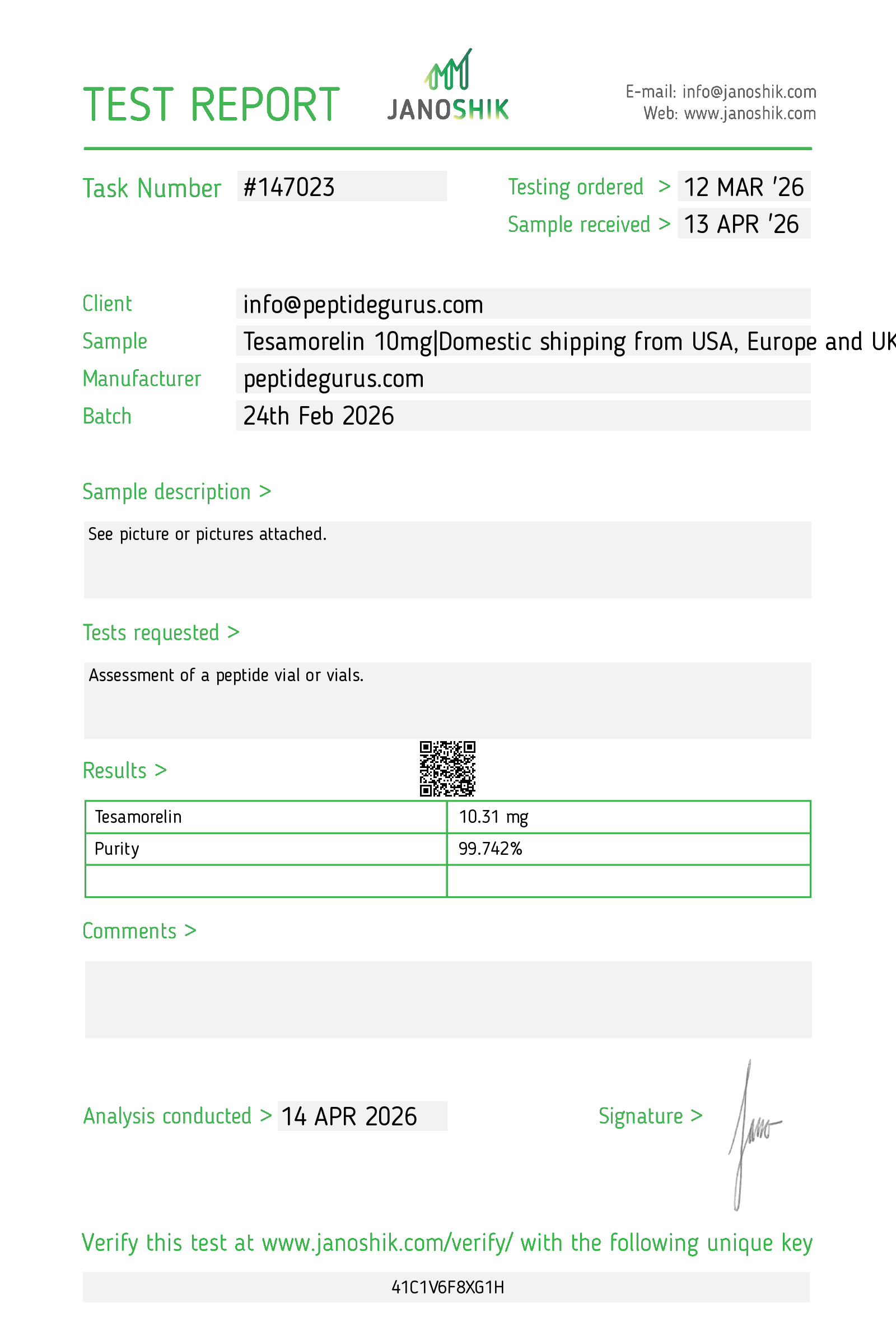 Certificate scan