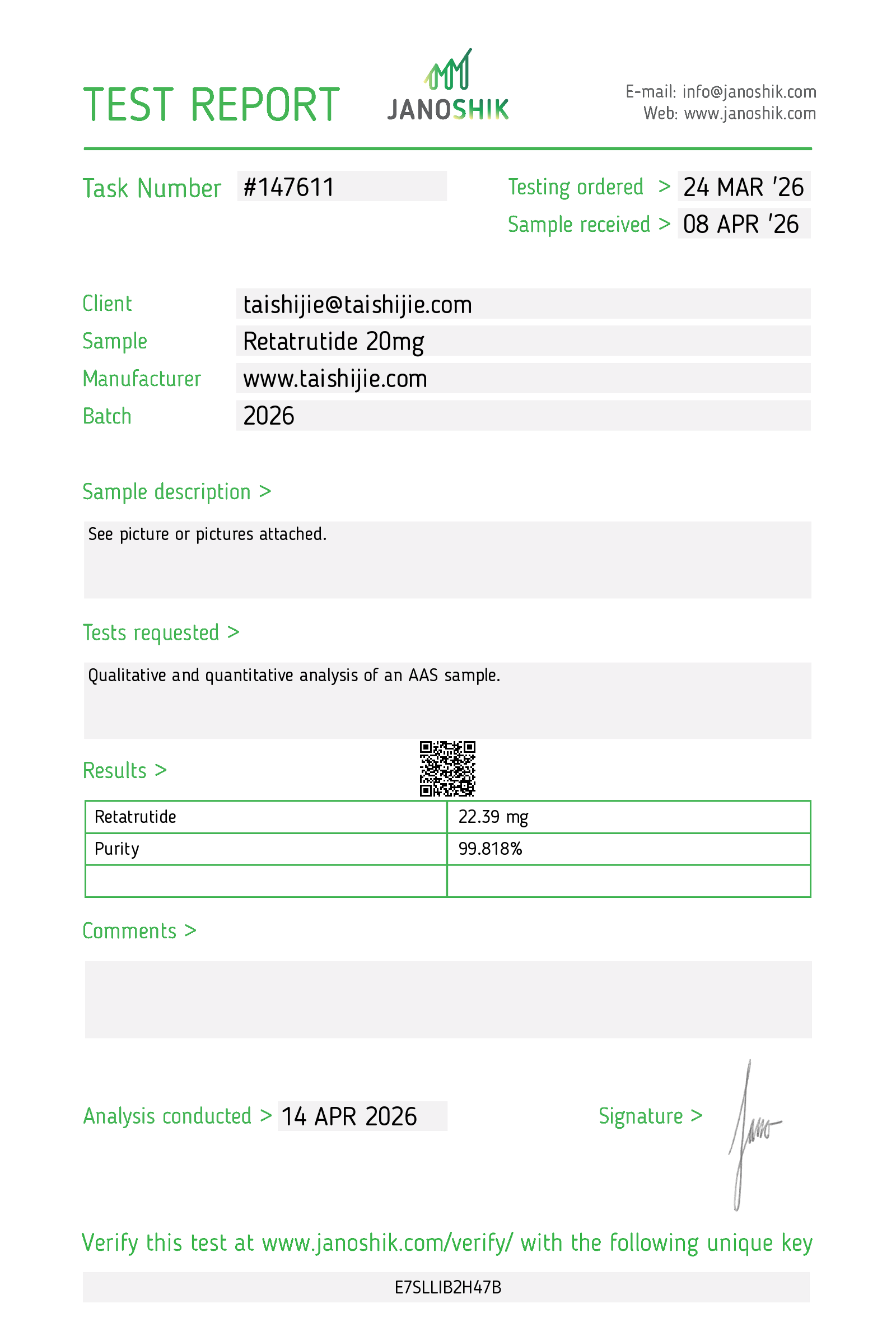 Certificate scan