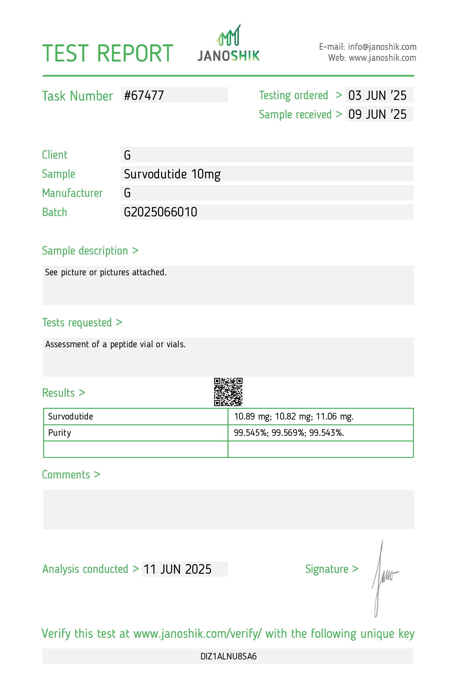 Certificate scan