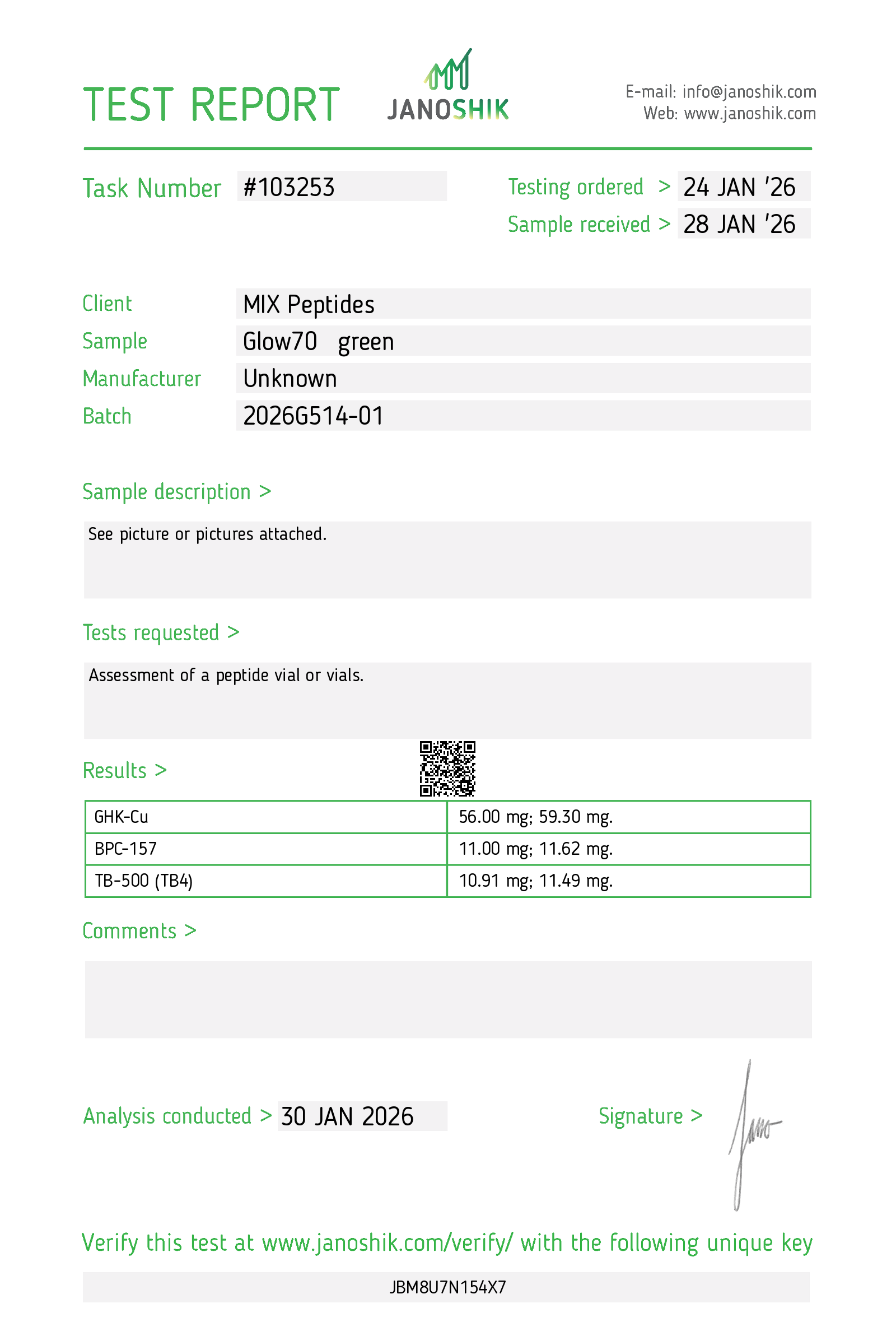 Certificate scan