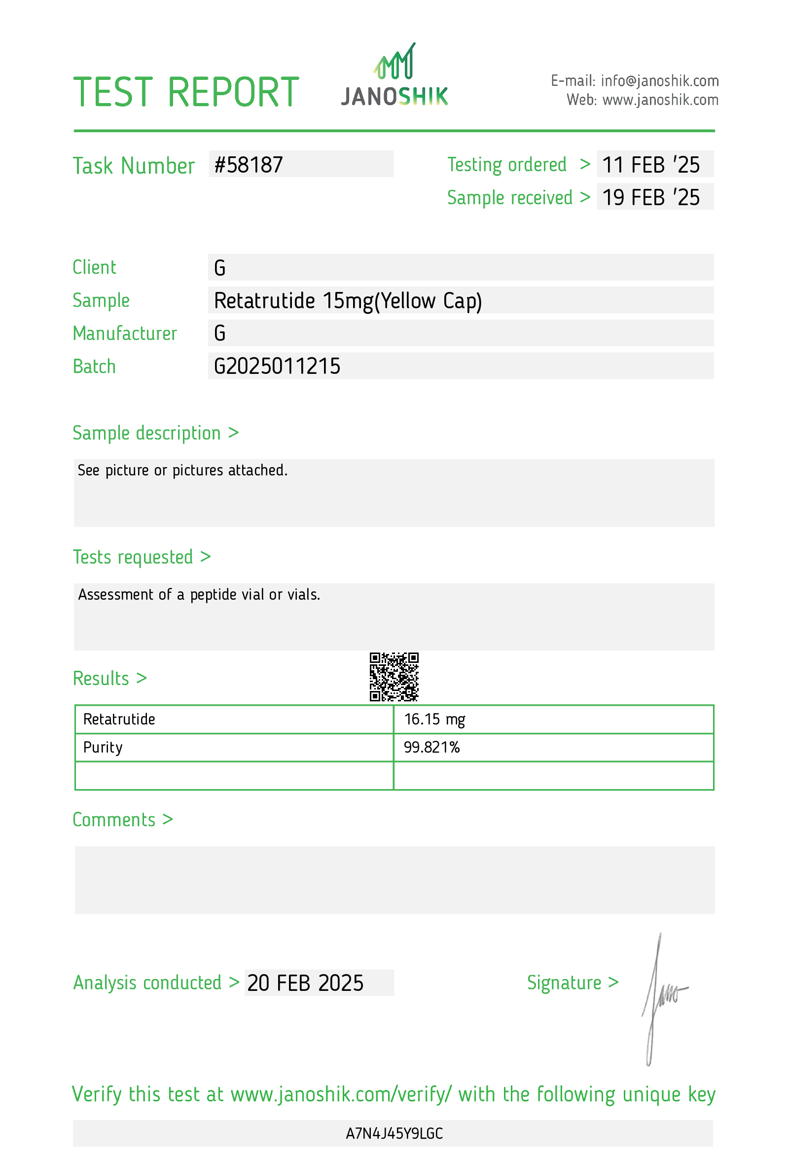 Certificate scan