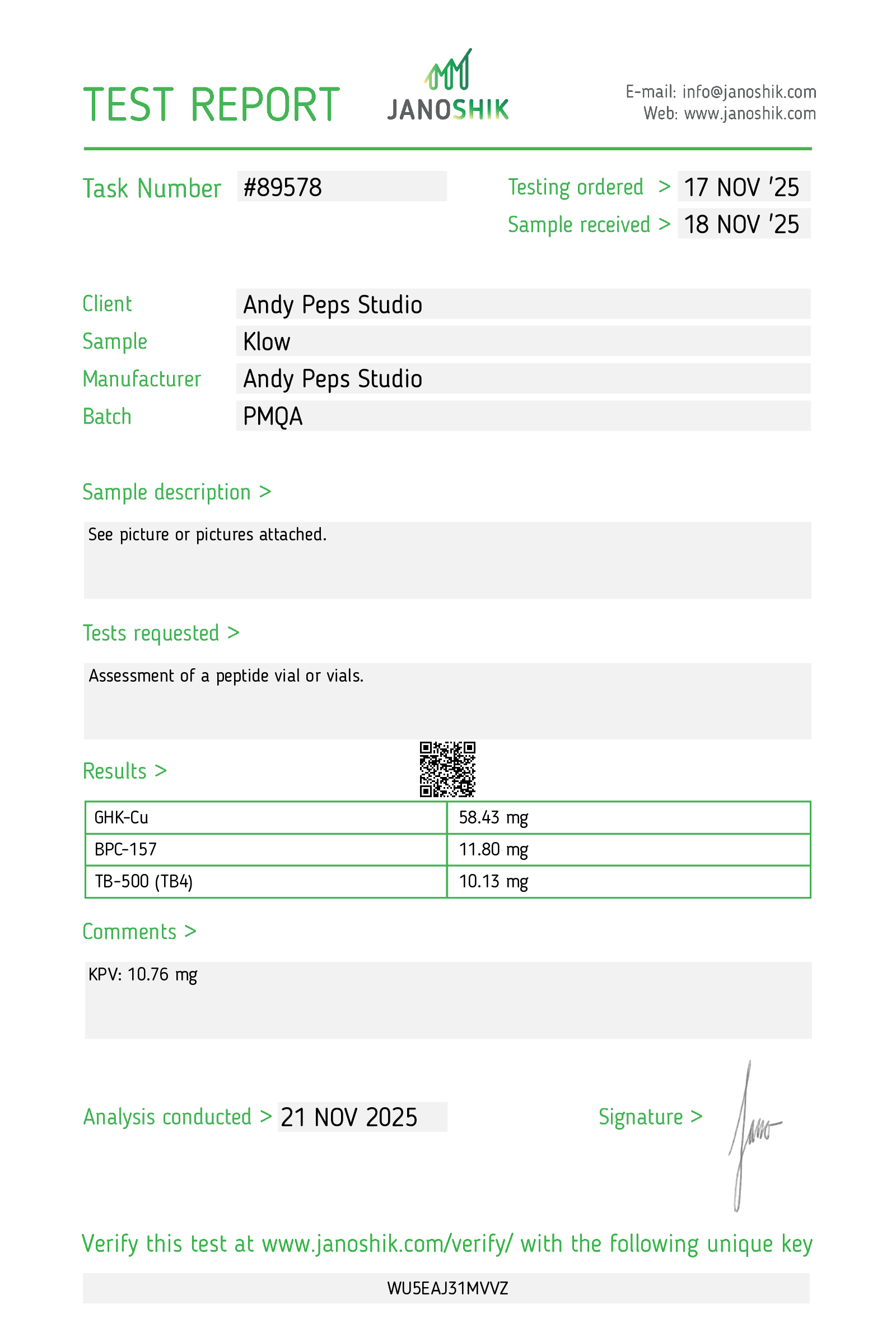 Certificate scan