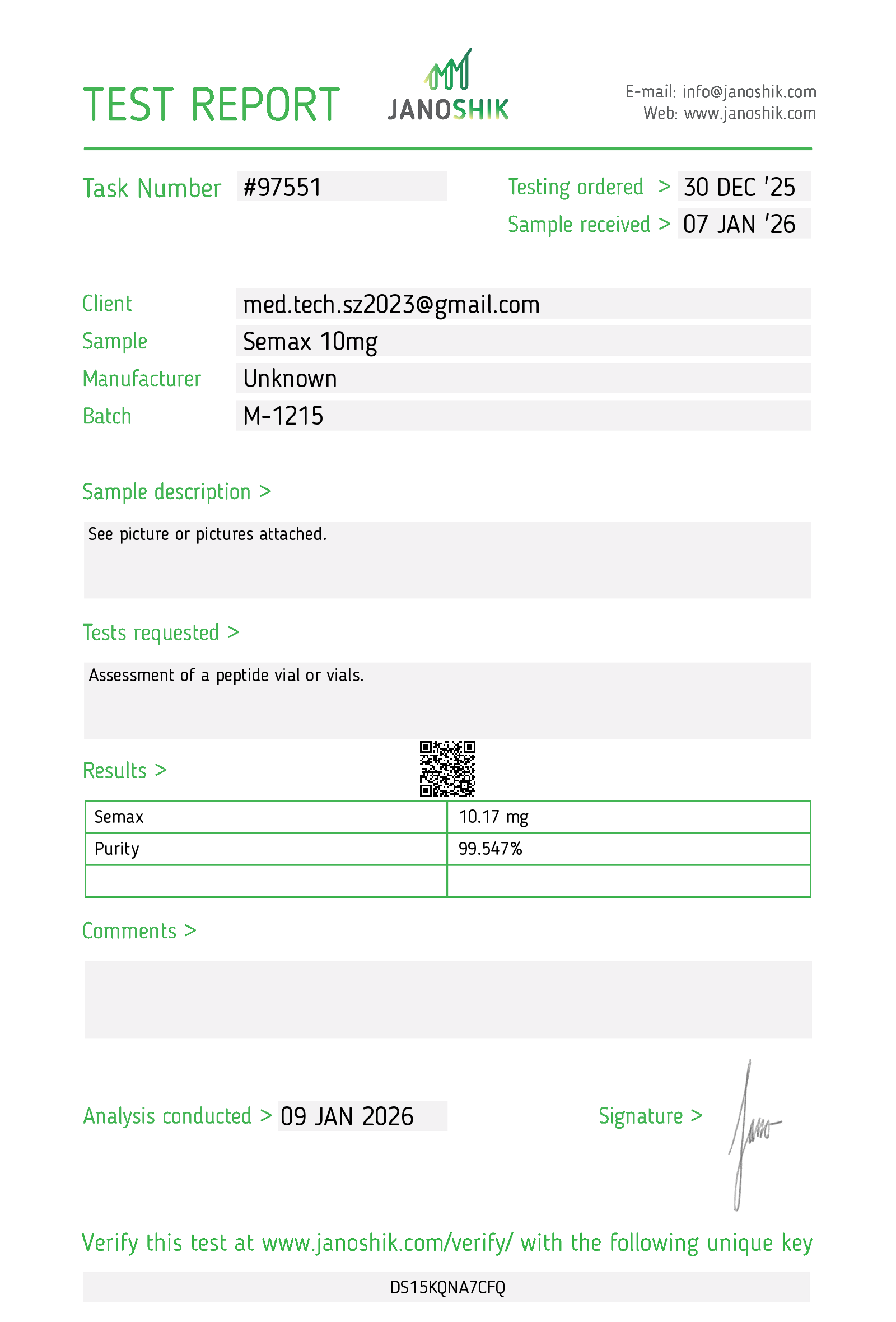 Certificate scan