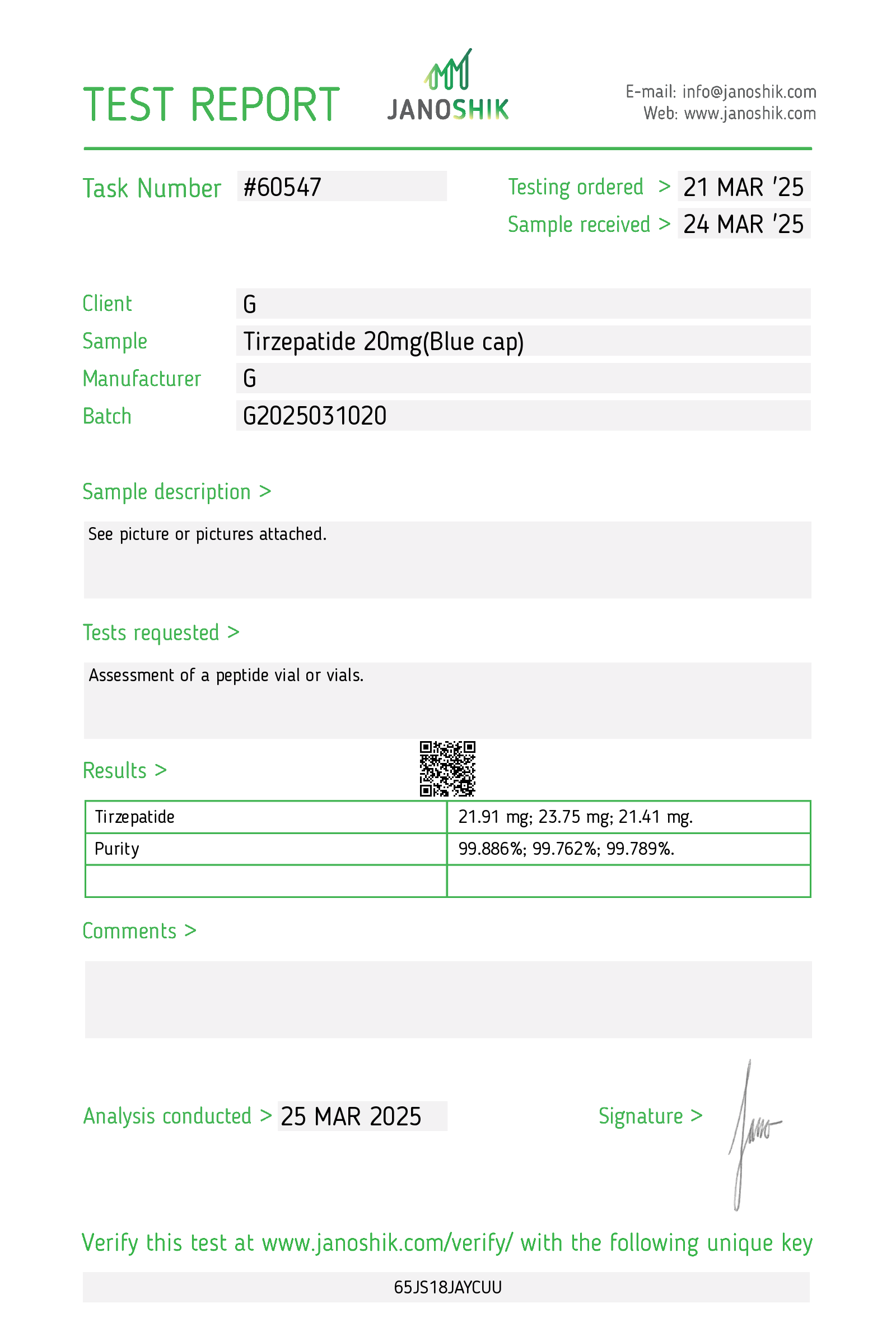 Certificate scan