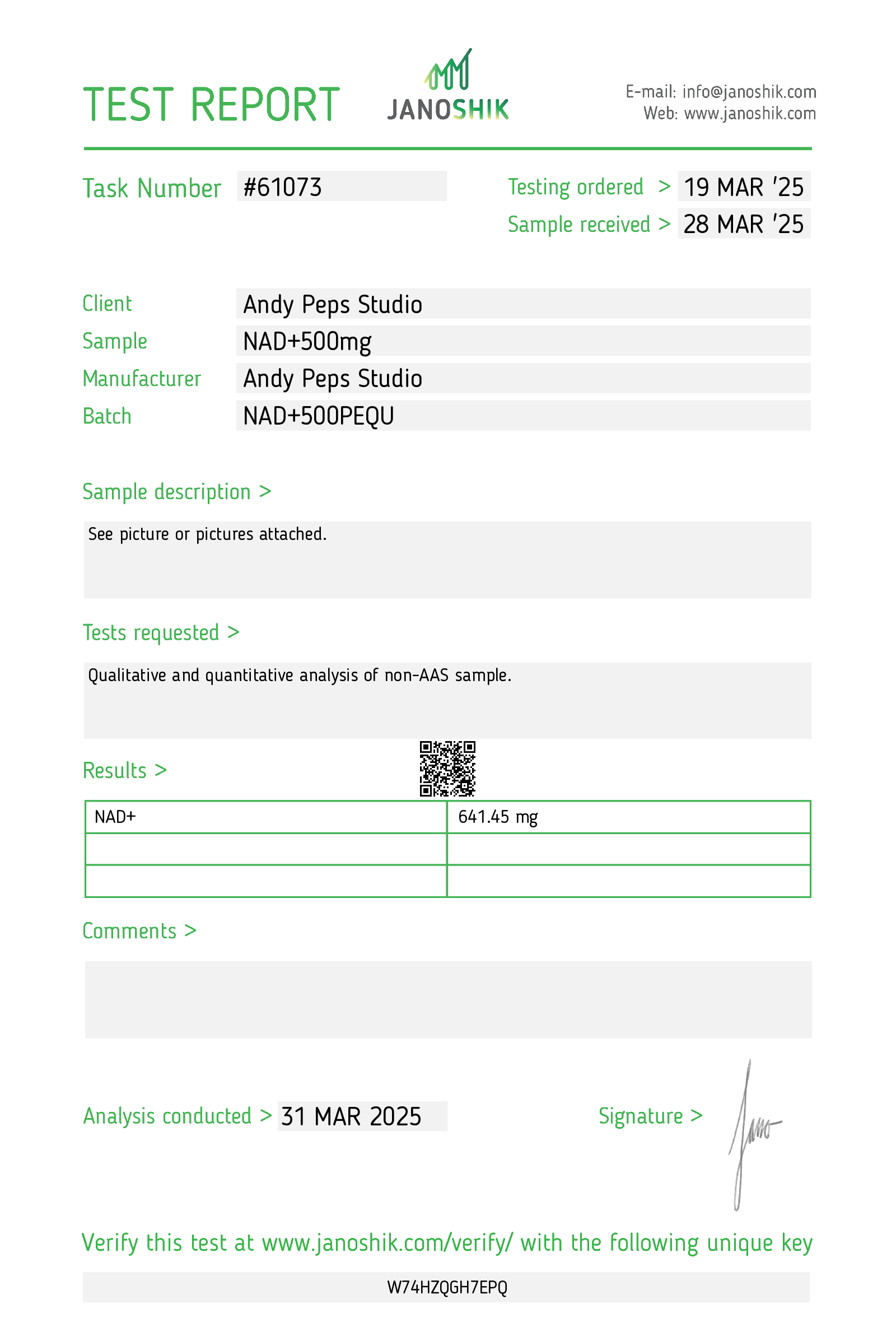 Certificate scan
