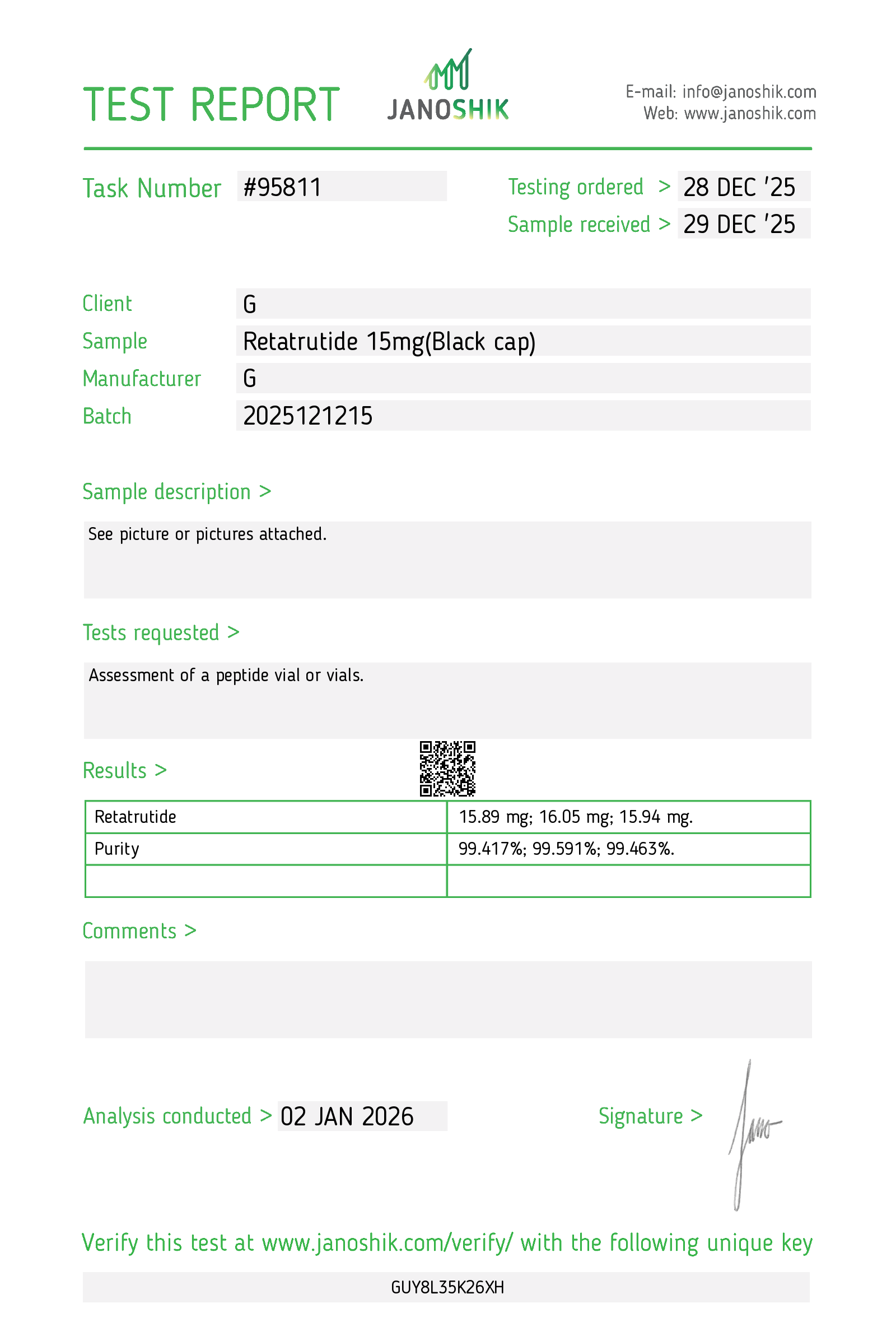 Certificate scan