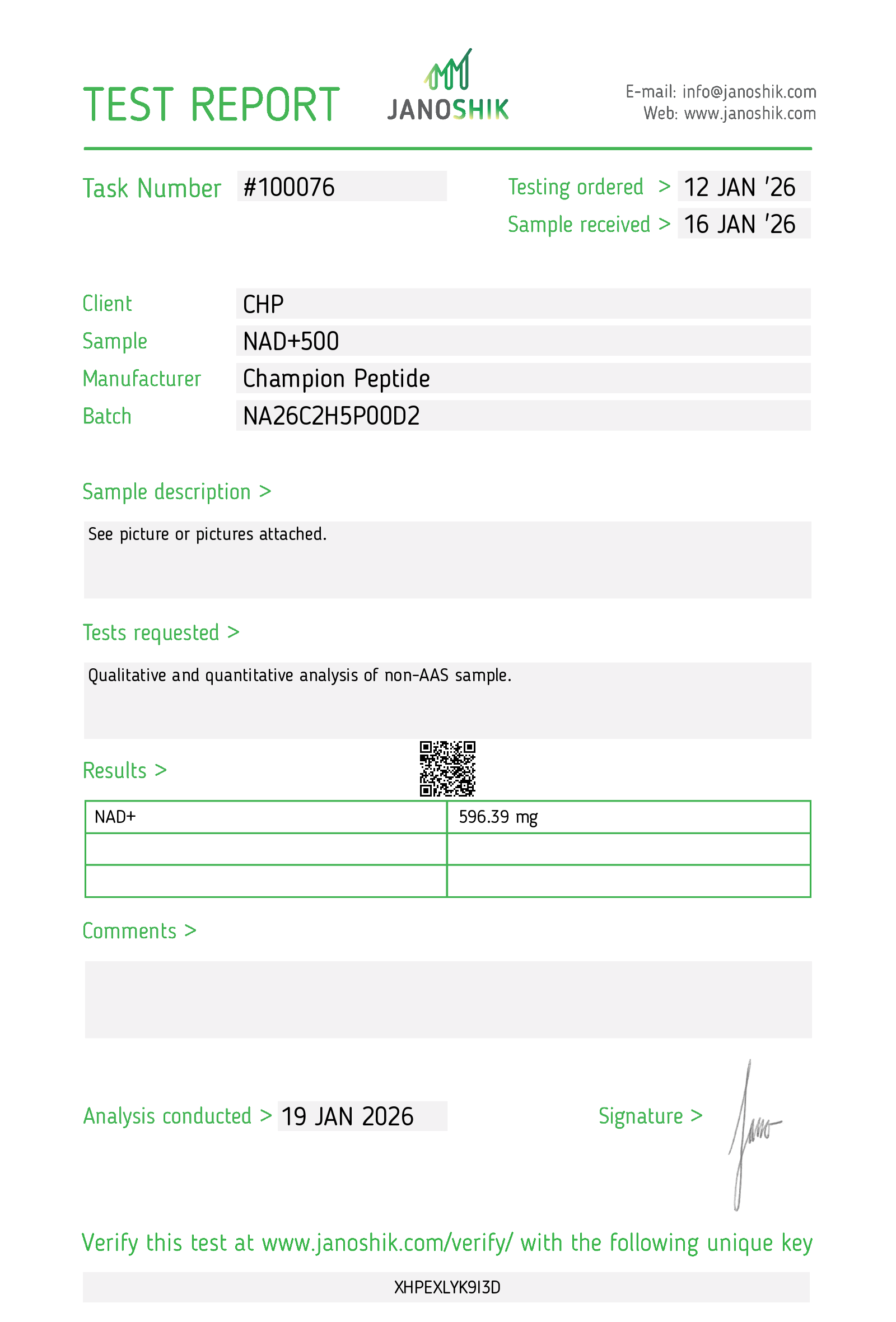 Certificate scan