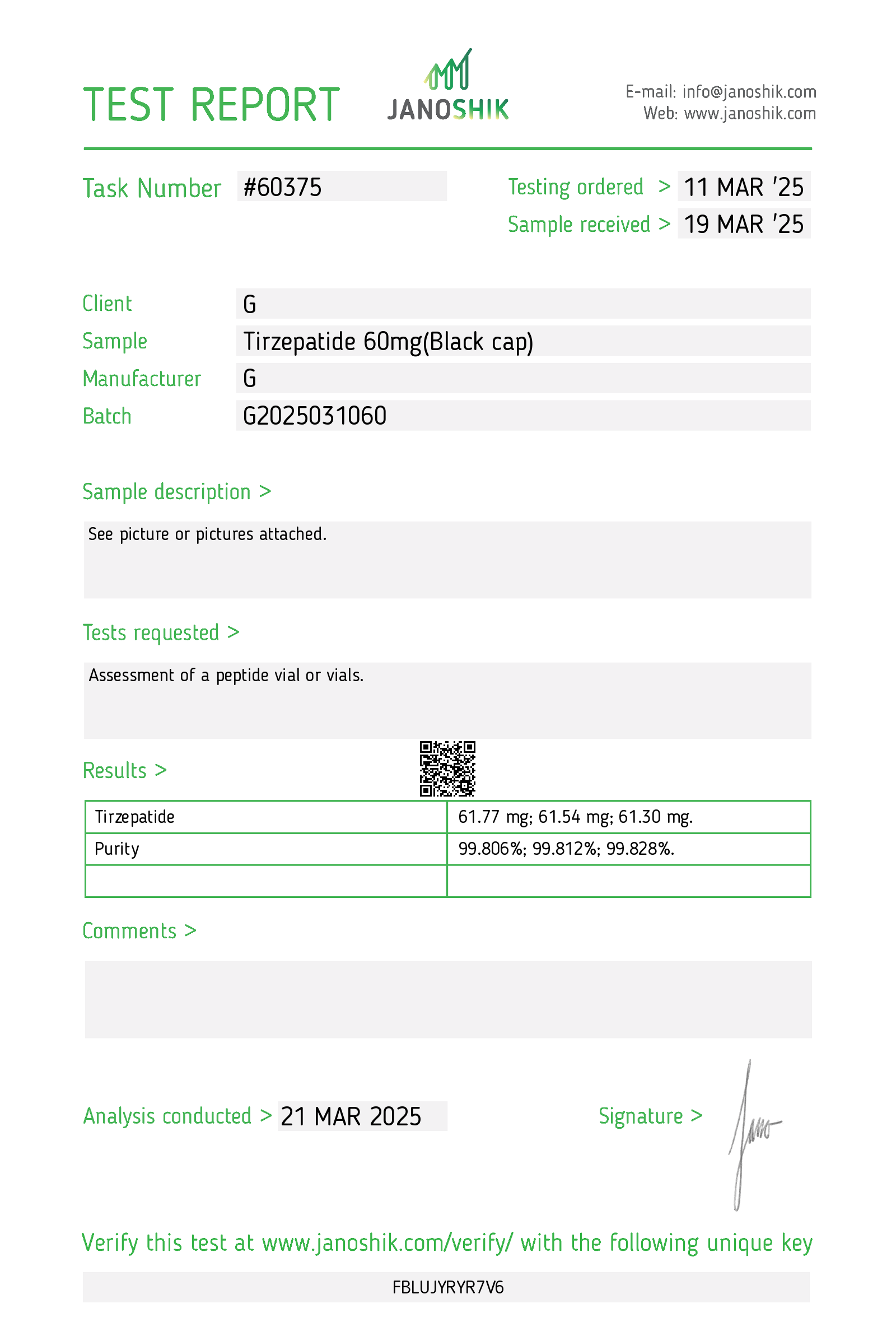 Certificate scan