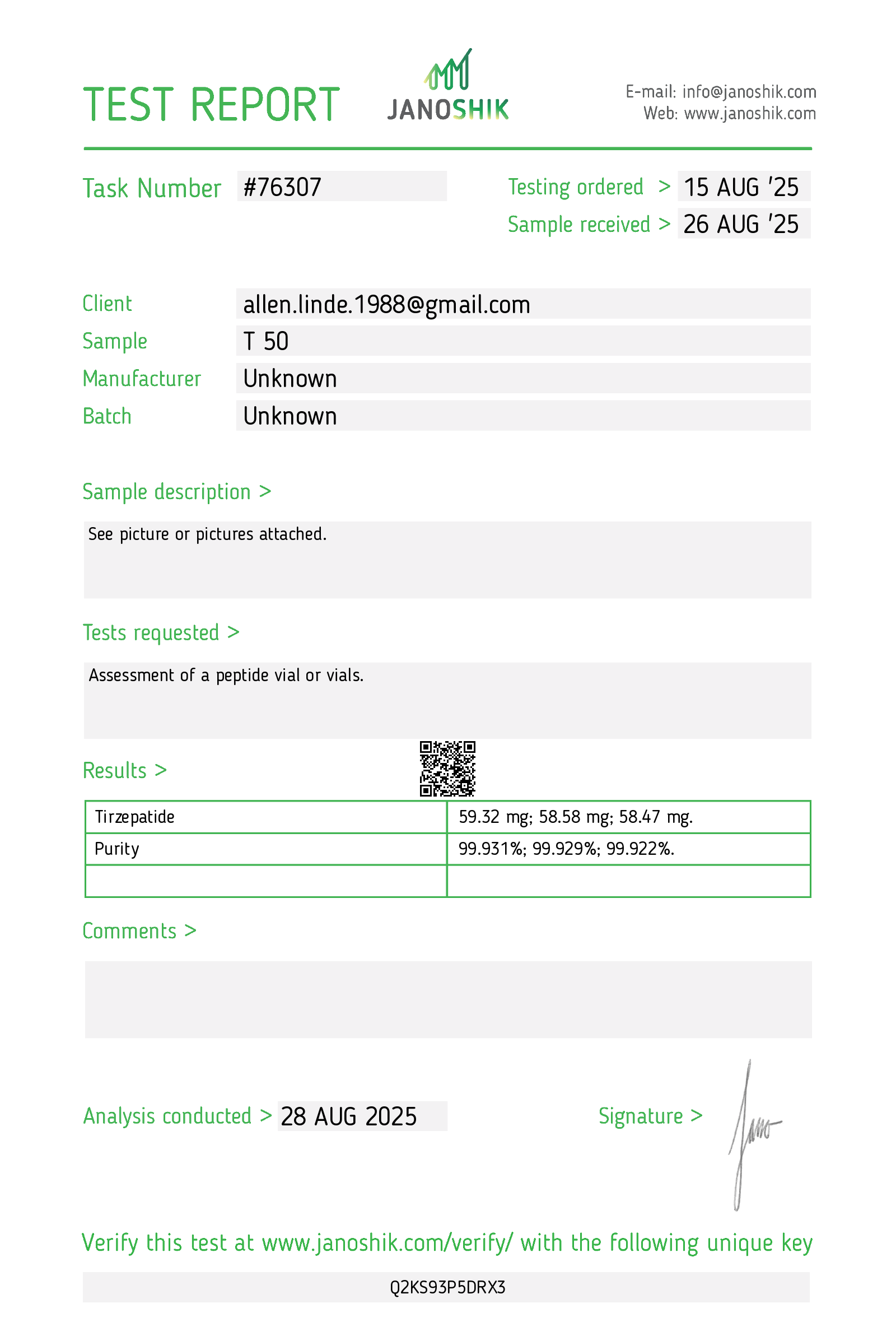 Certificate scan