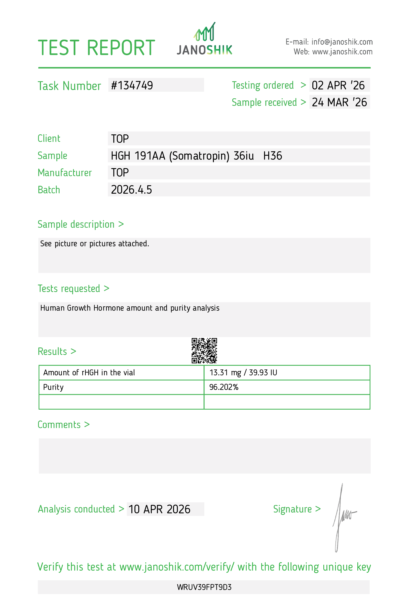 Certificate scan