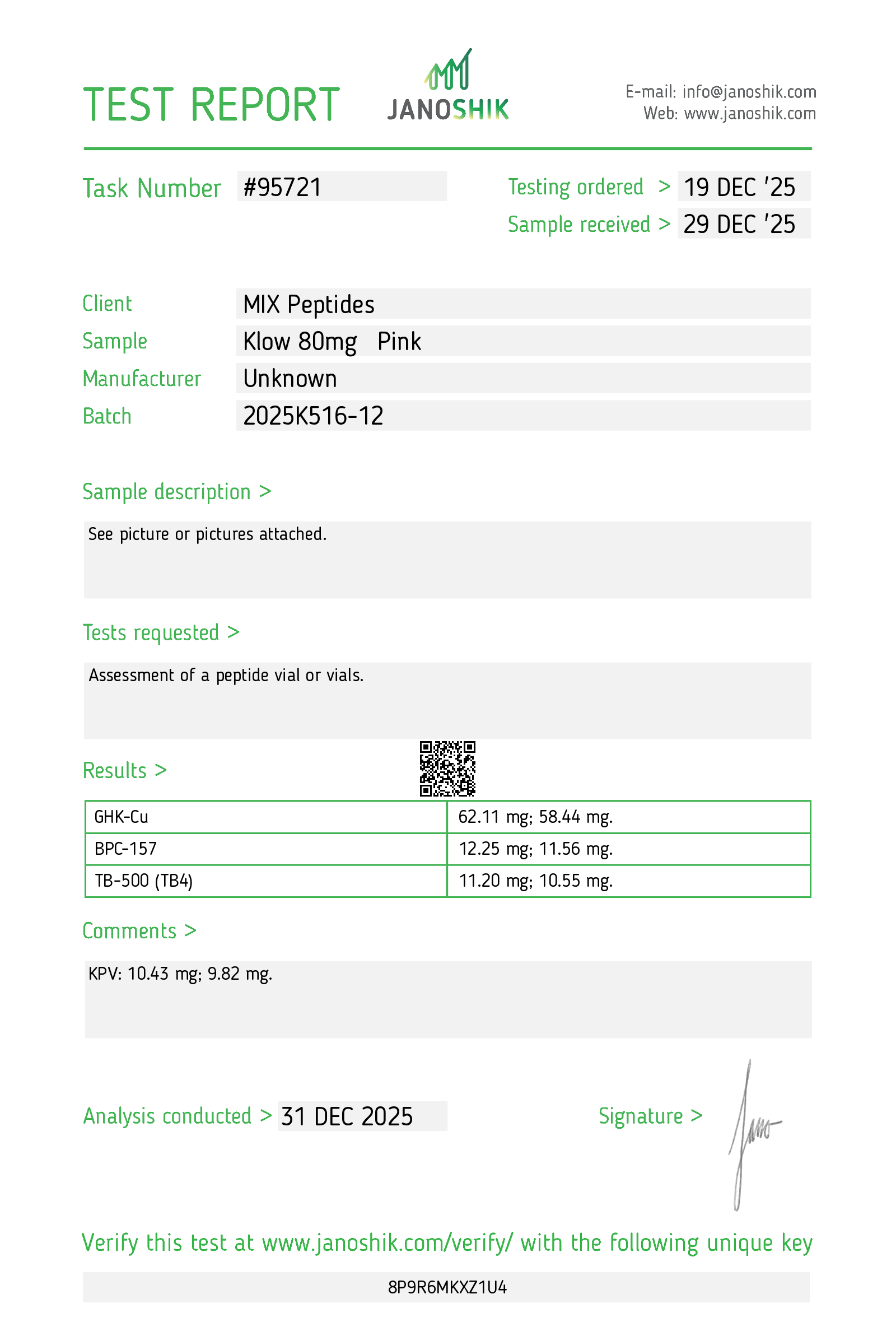 Certificate scan