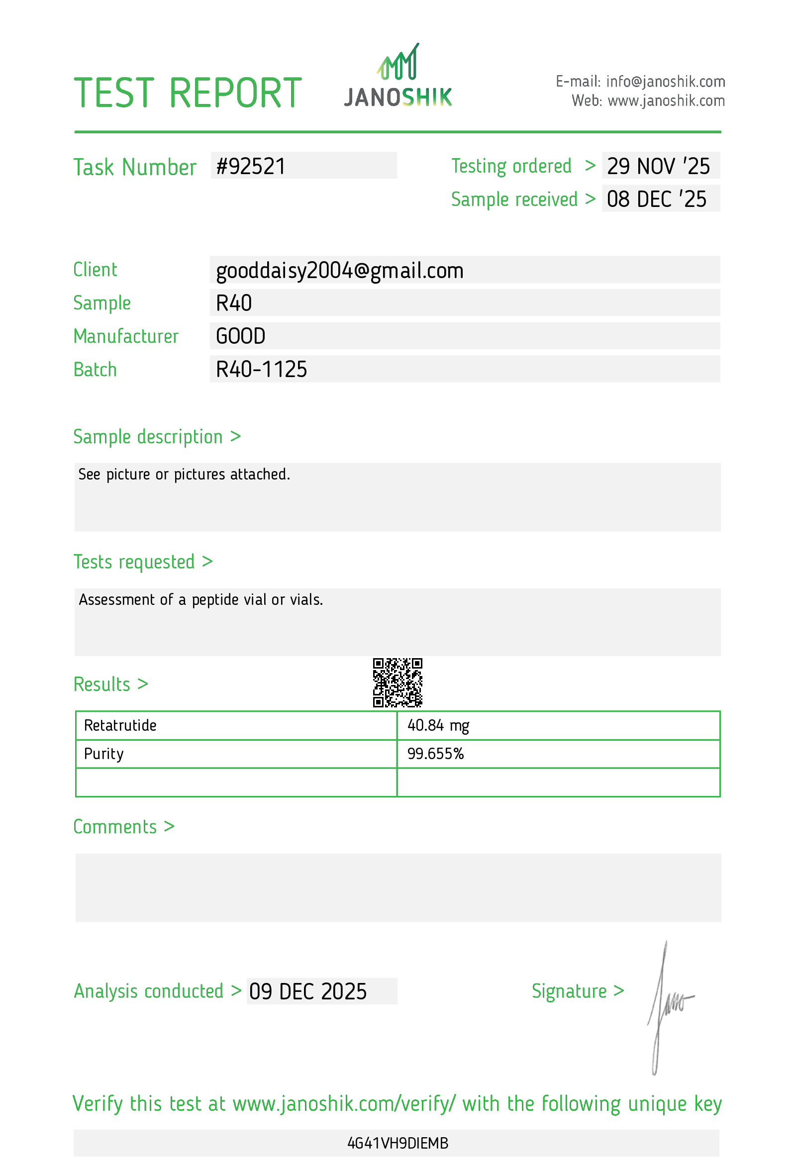 Certificate scan