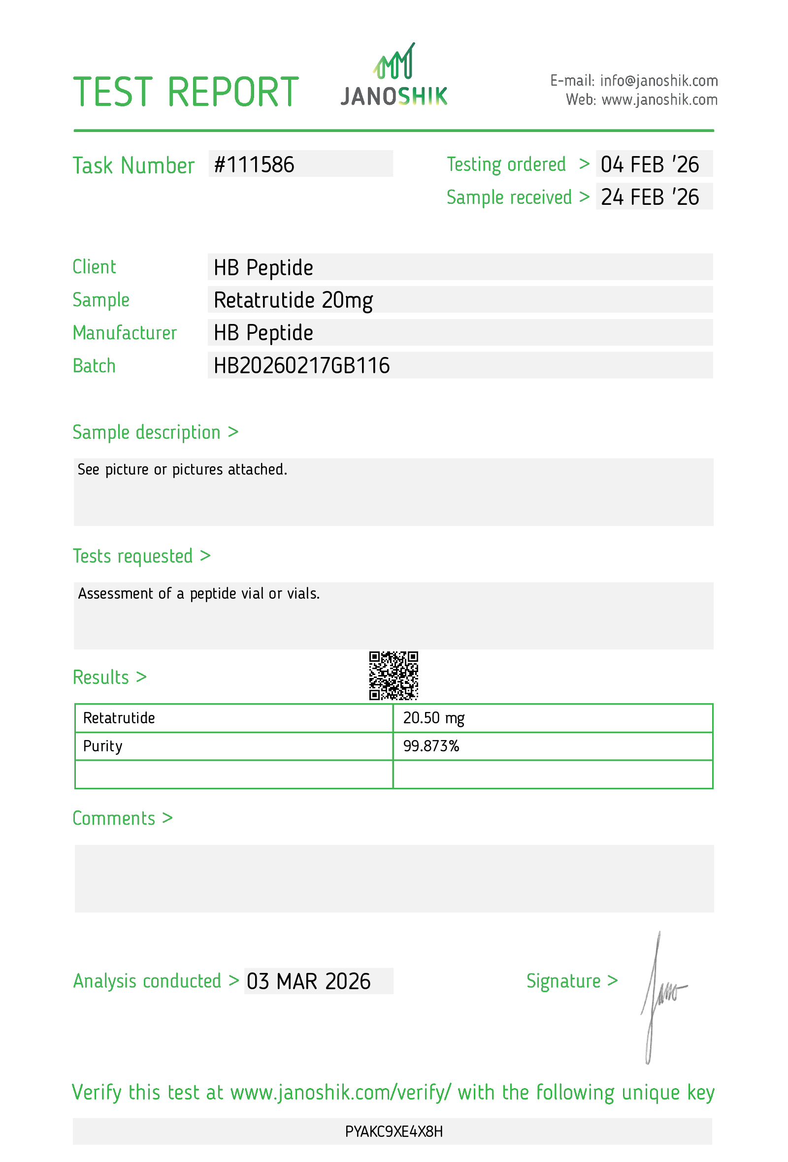 Certificate scan