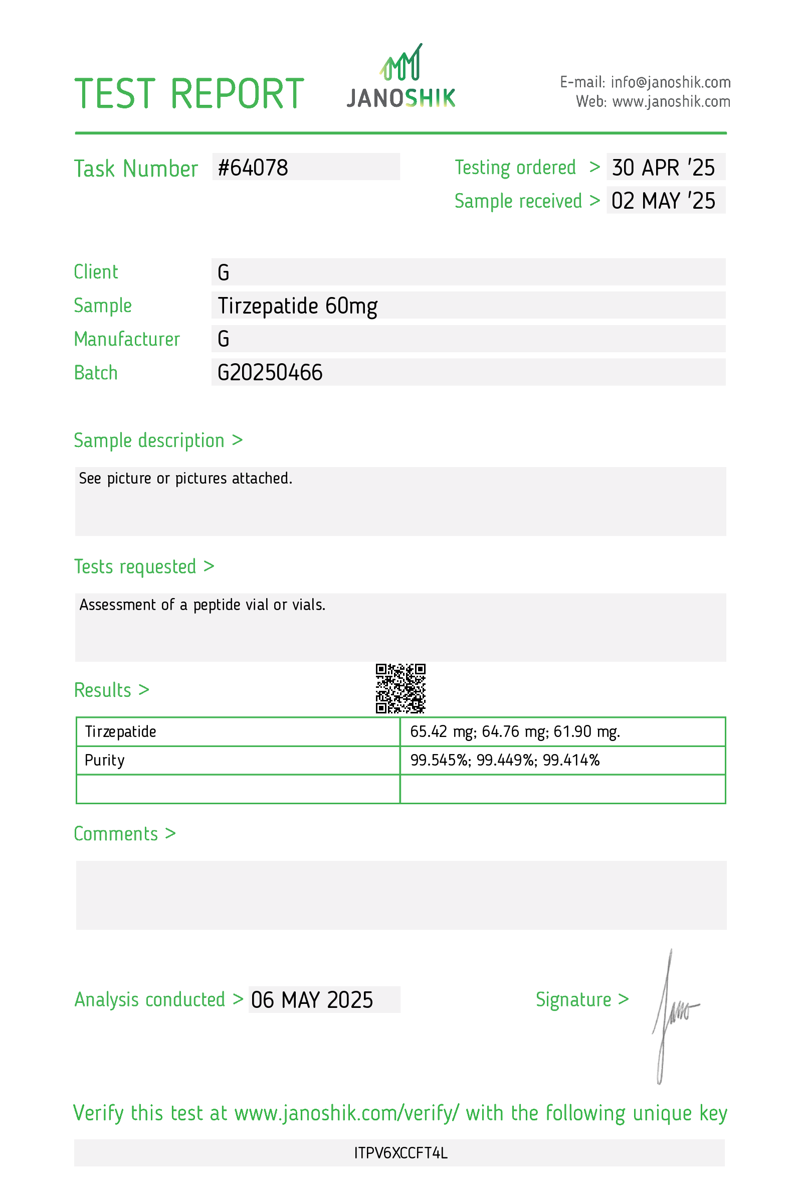 Certificate scan