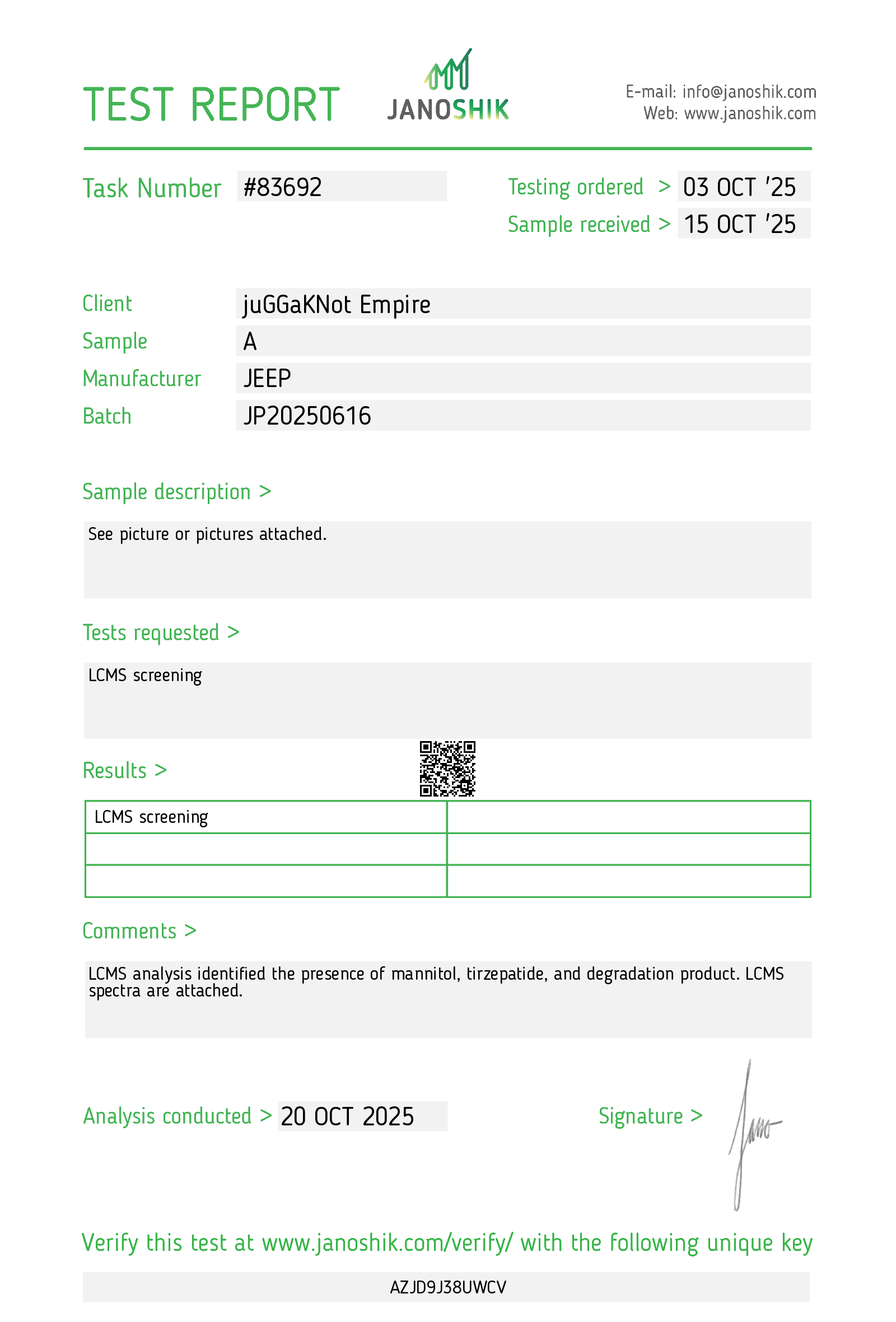 Certificate scan