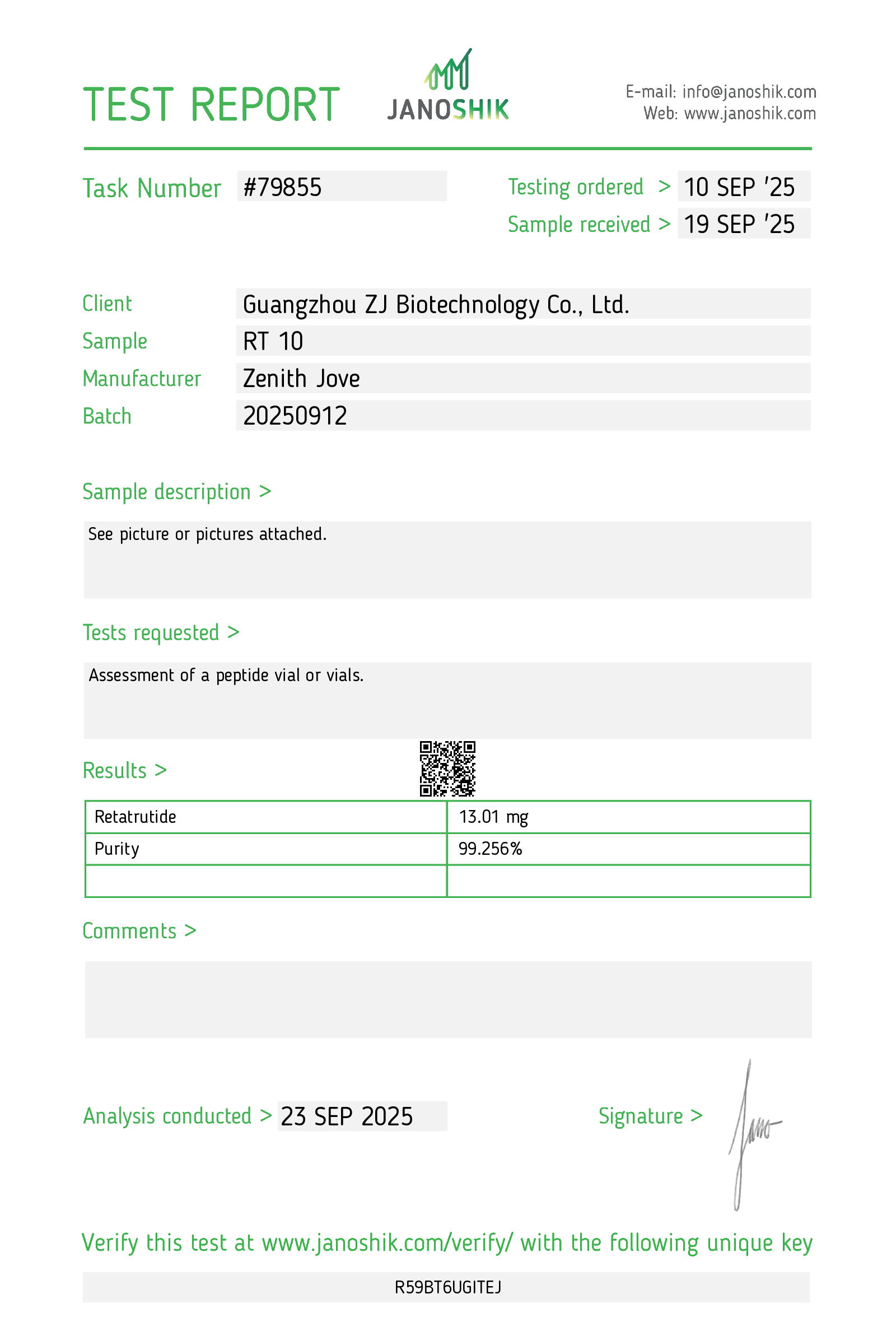 Certificate scan