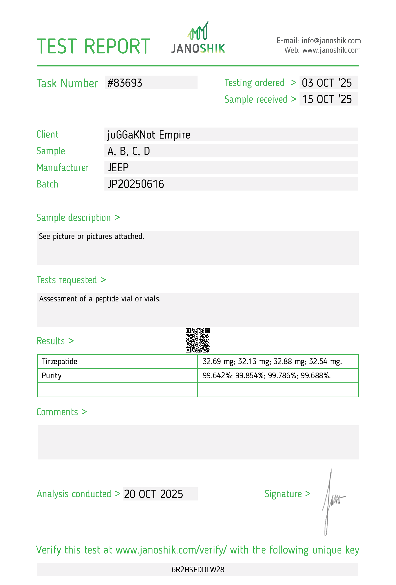 Certificate scan
