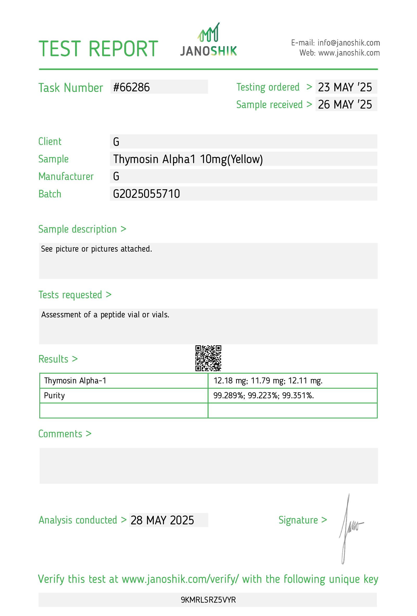 Certificate scan