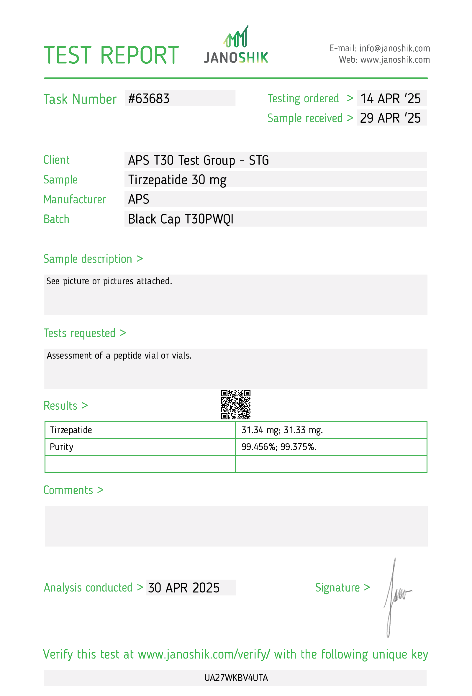 Certificate scan