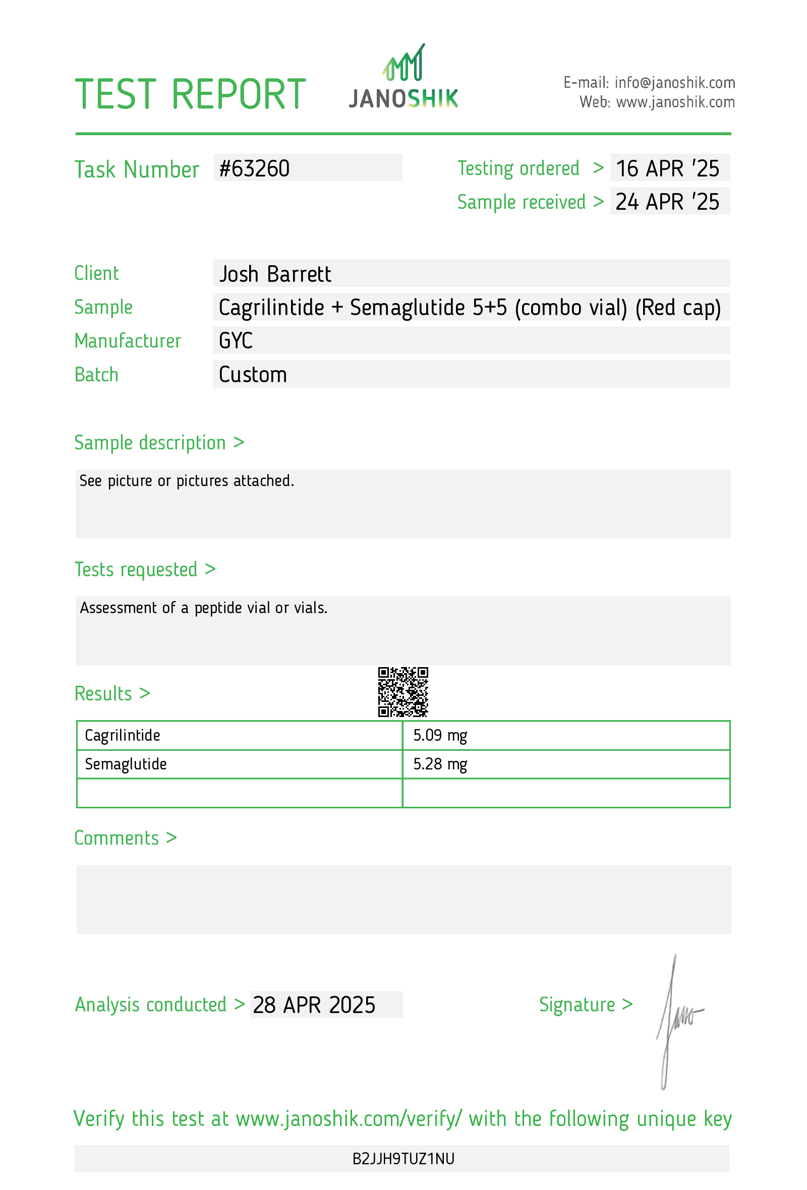 Certificate scan