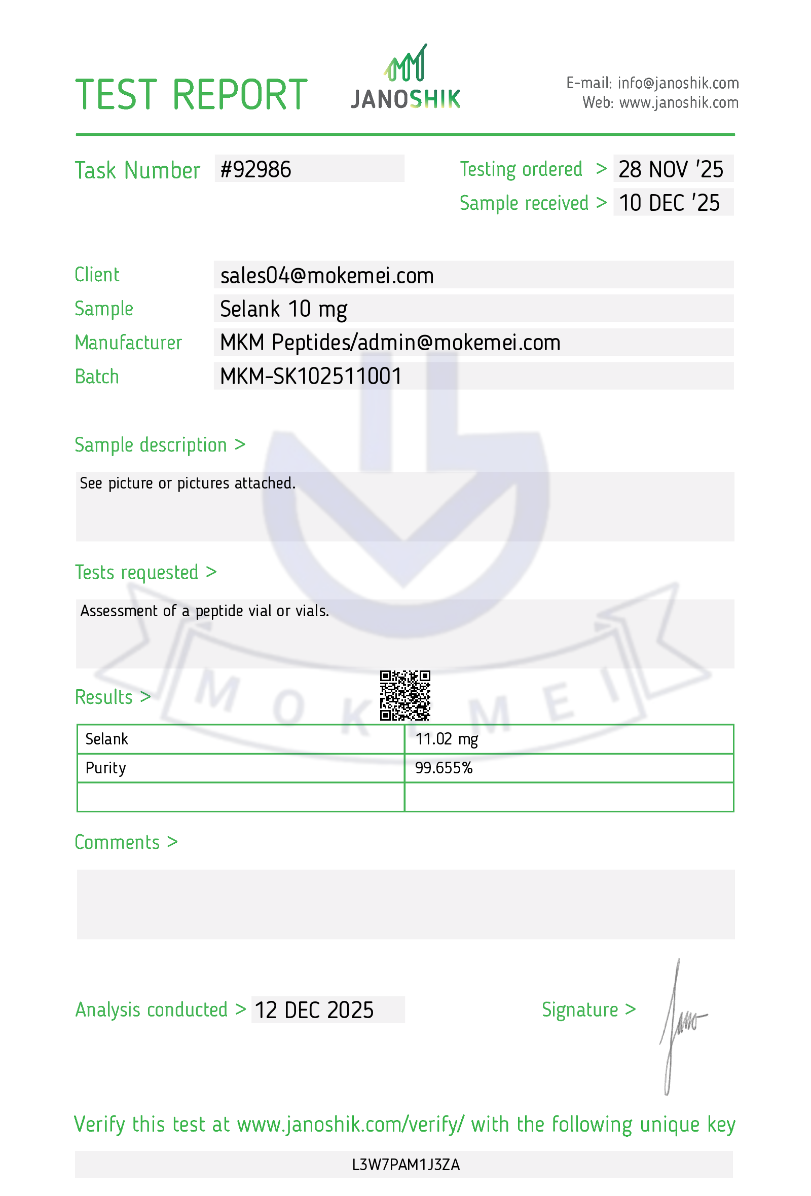 Certificate scan