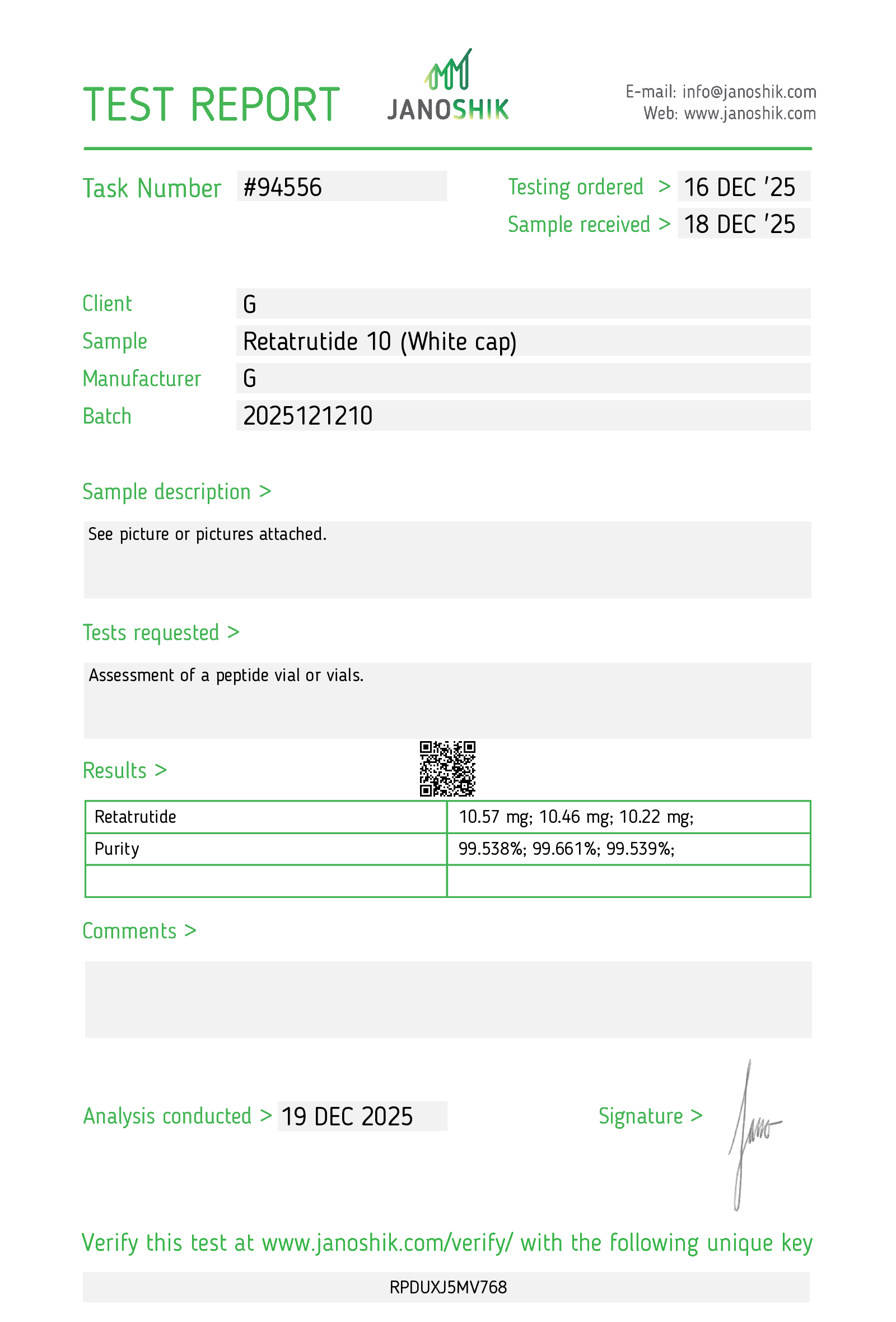 Certificate scan
