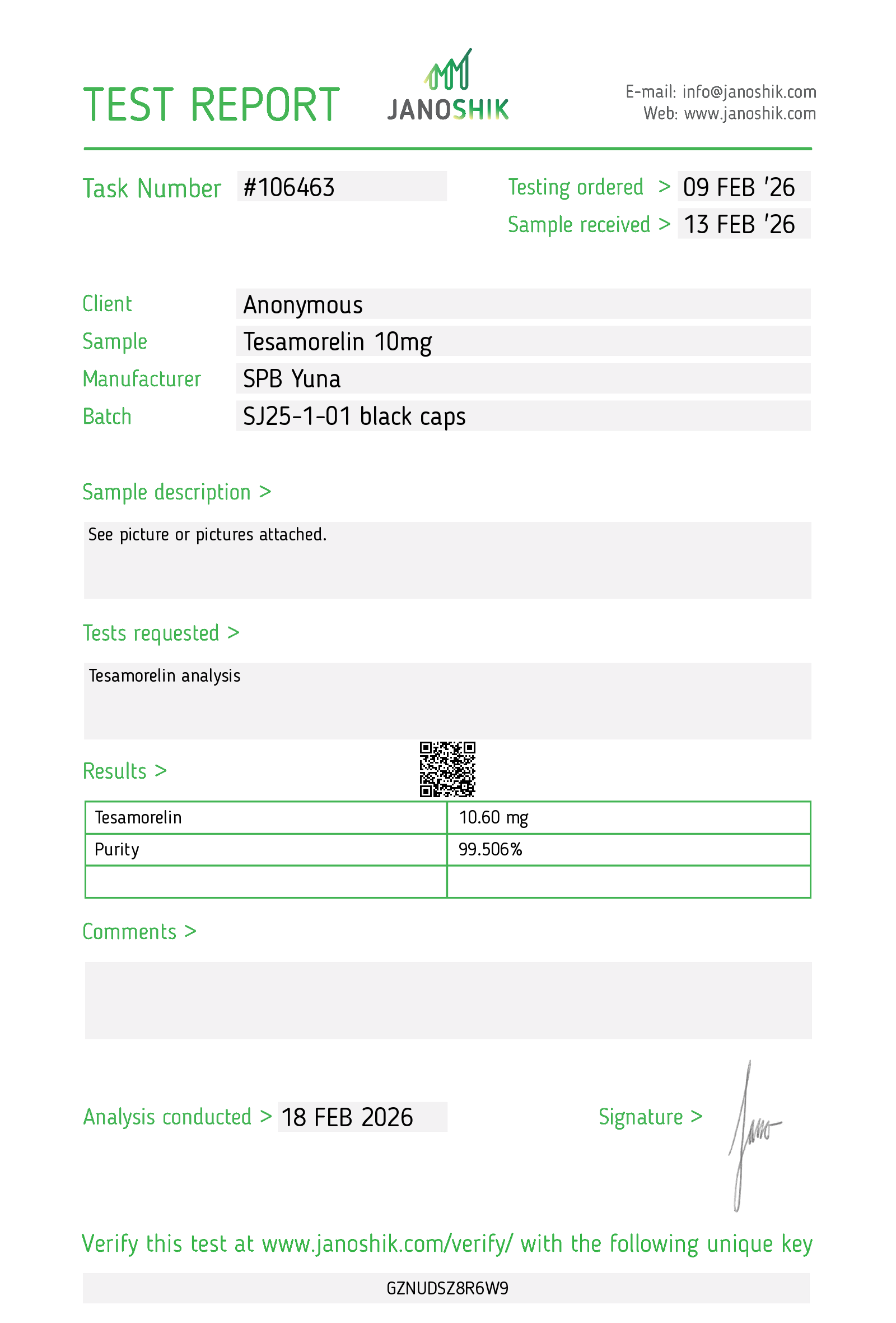 Certificate scan