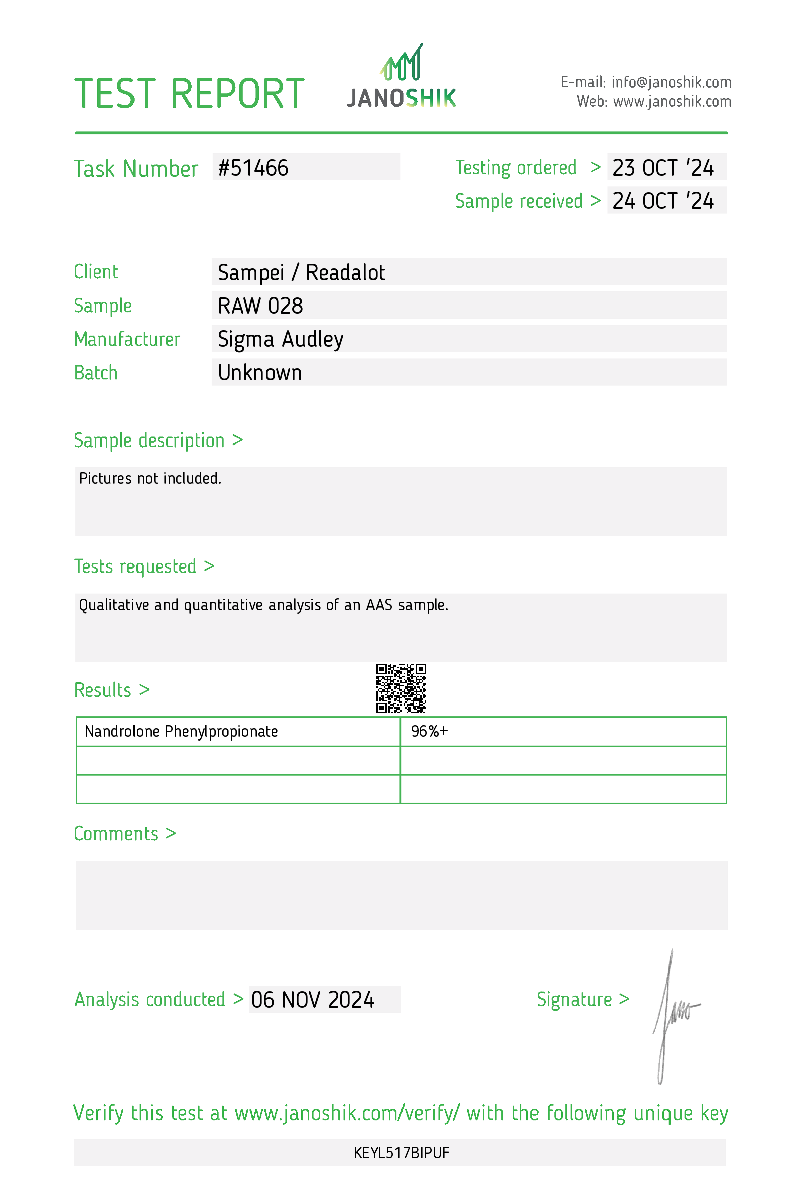 Certificate scan