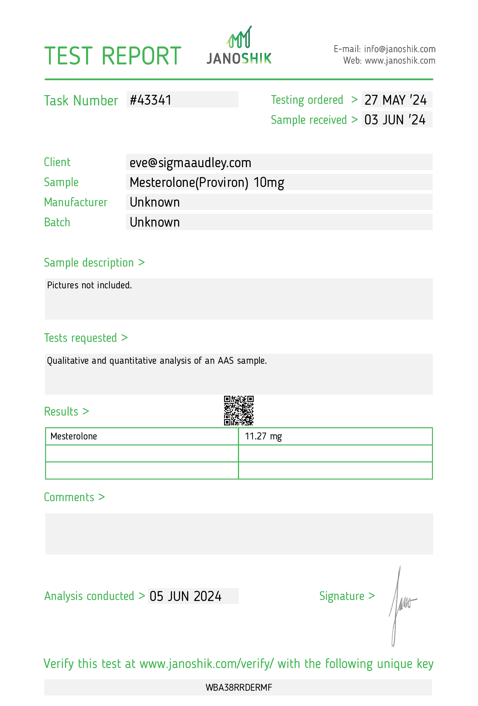Certificate scan