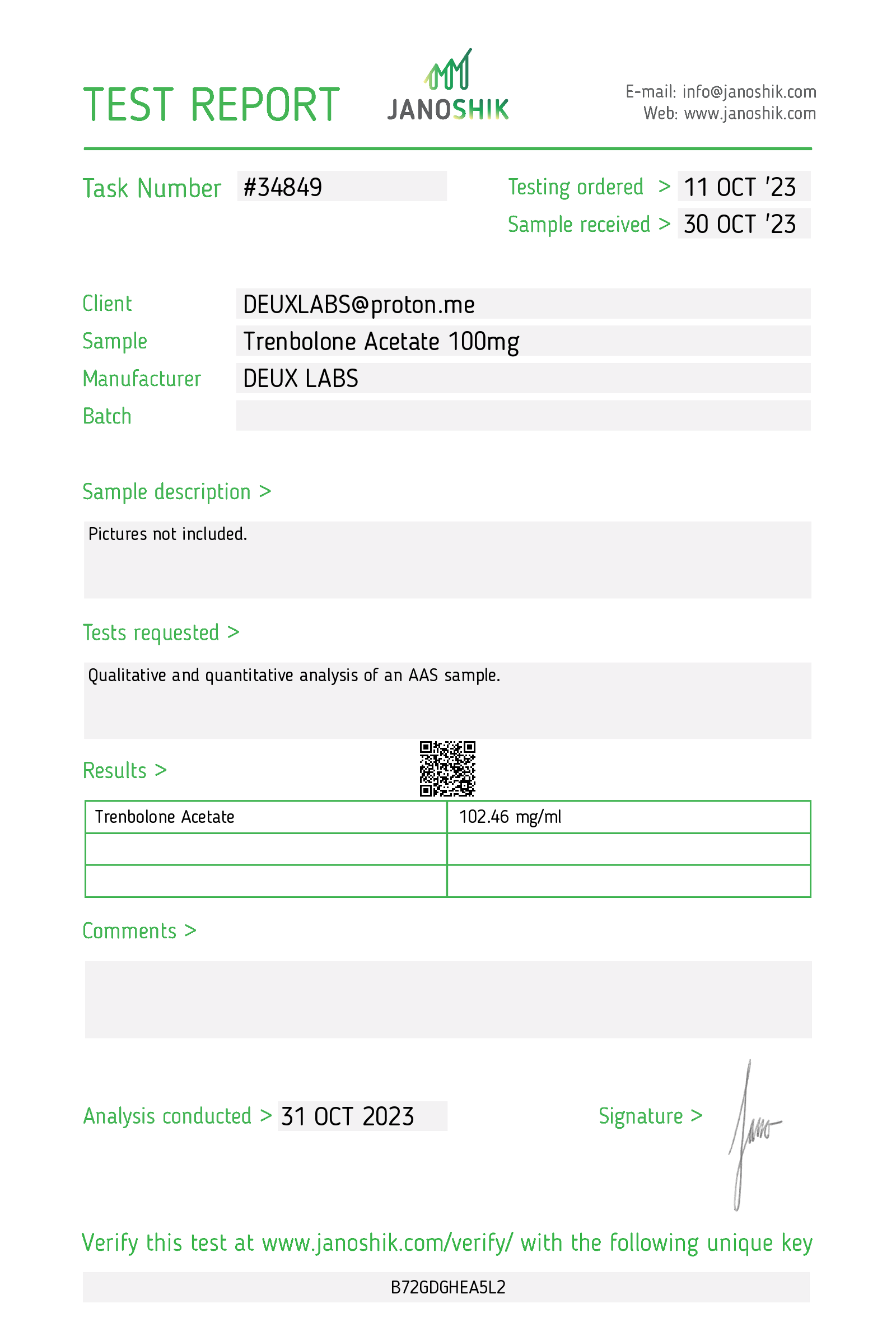 Certificate scan