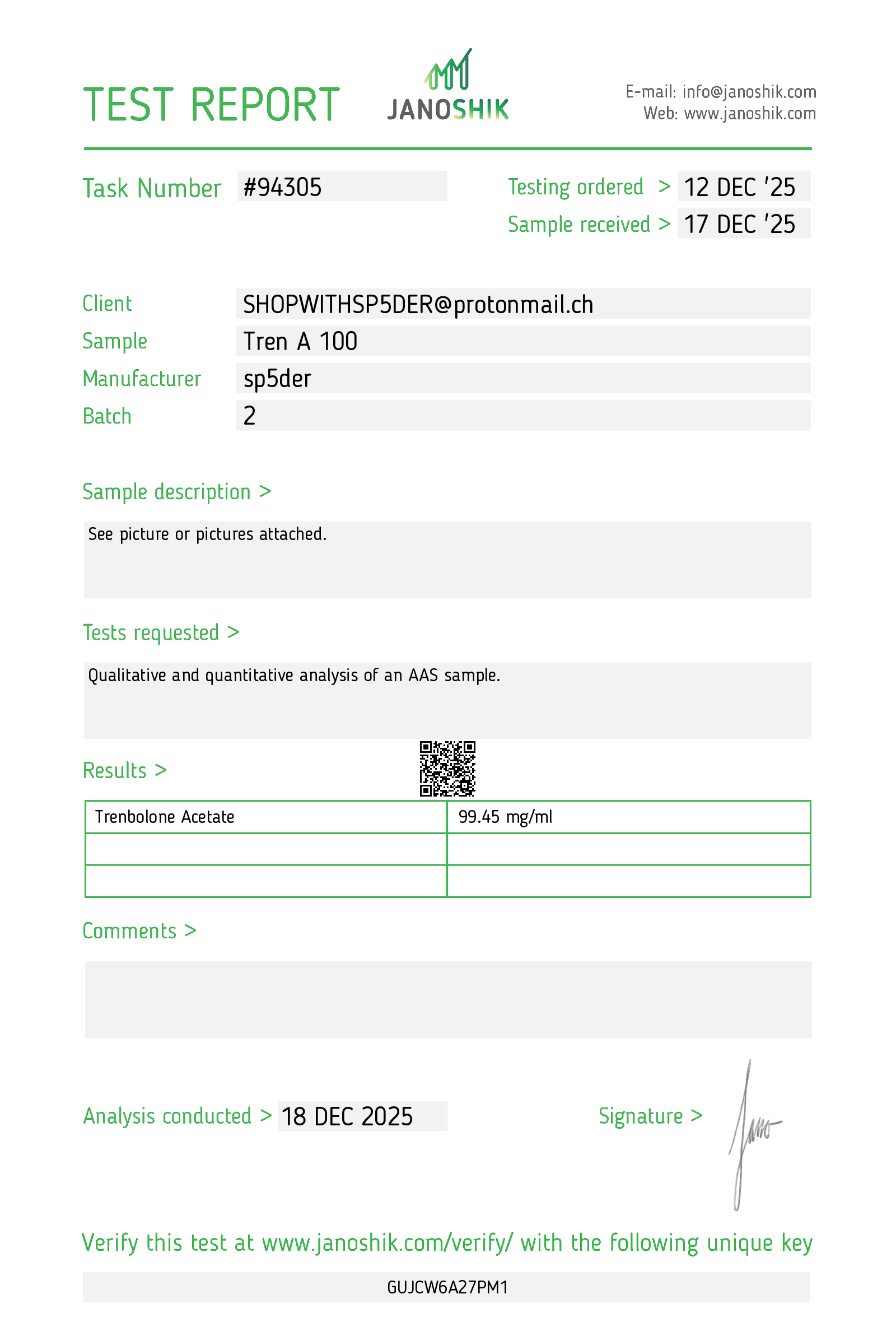 Certificate scan