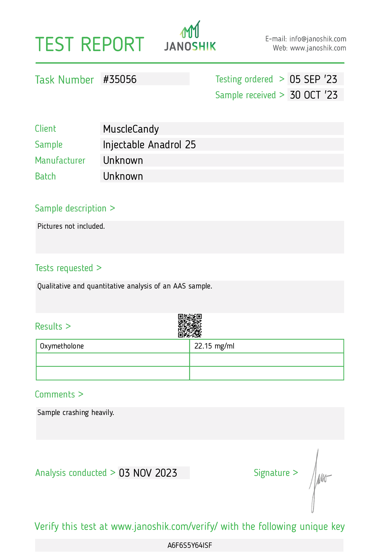Certificate scan