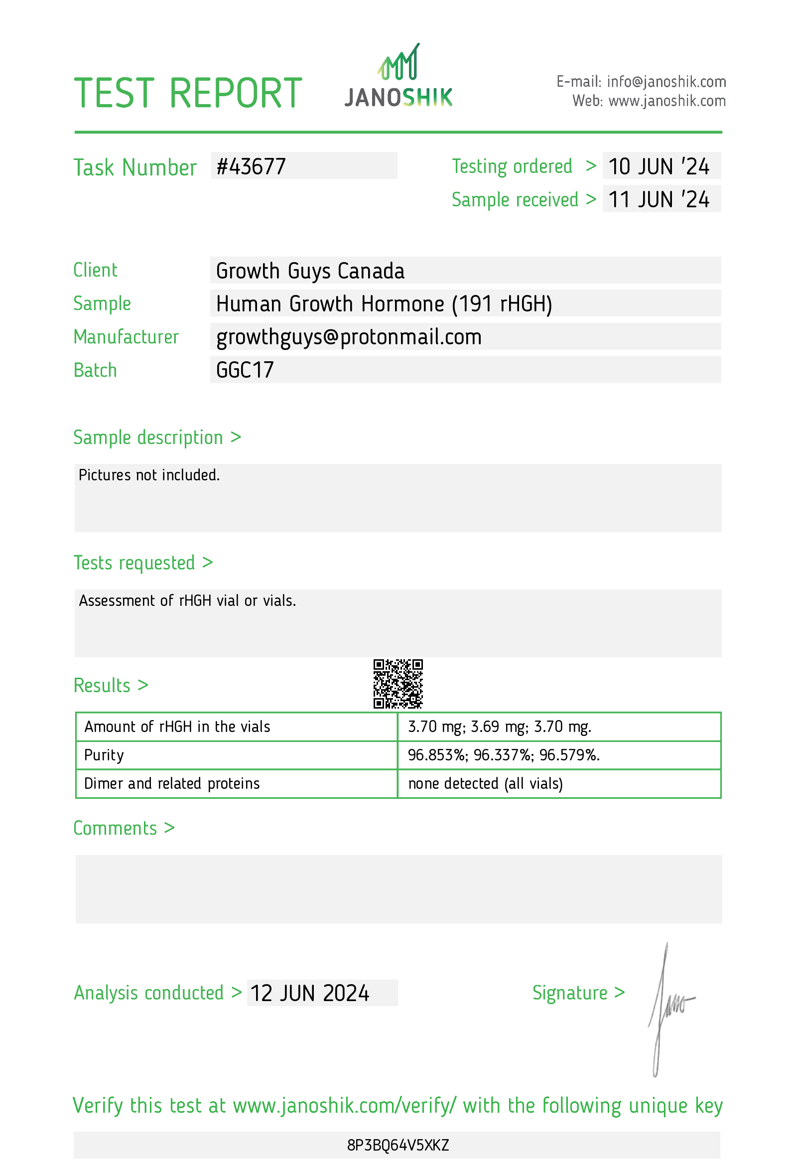 Certificate scan