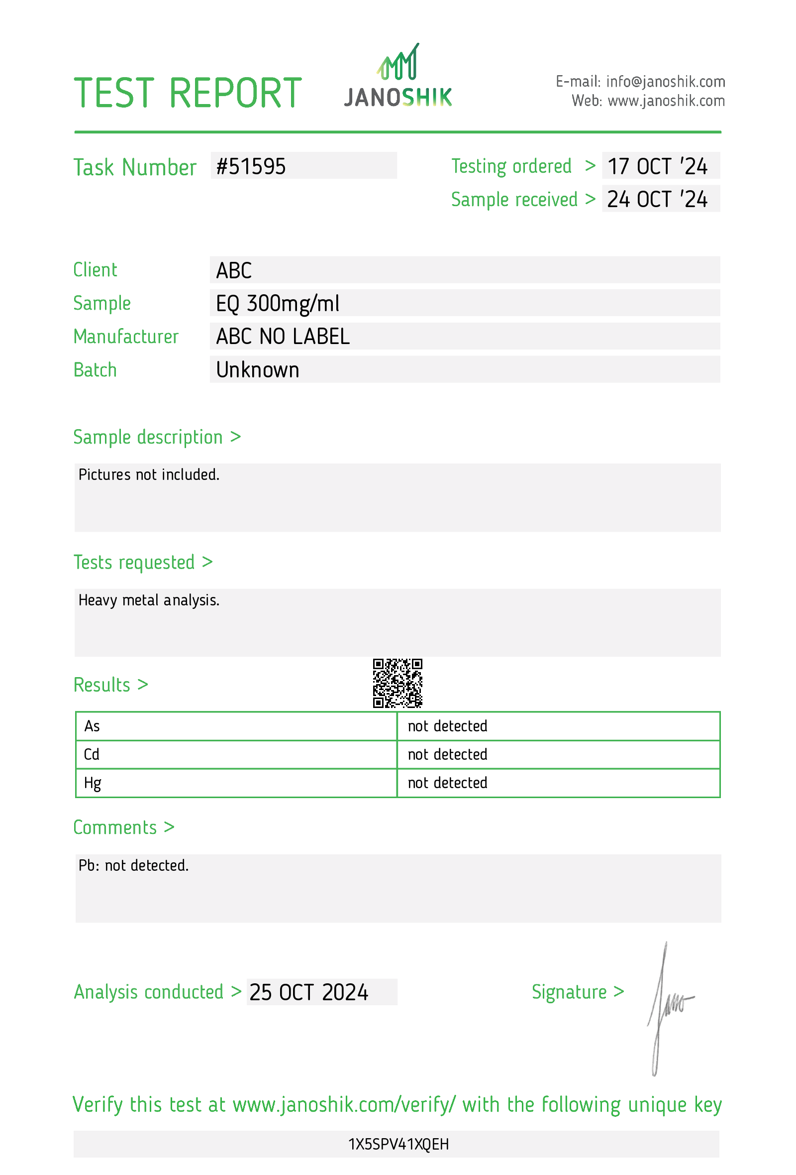 Certificate scan