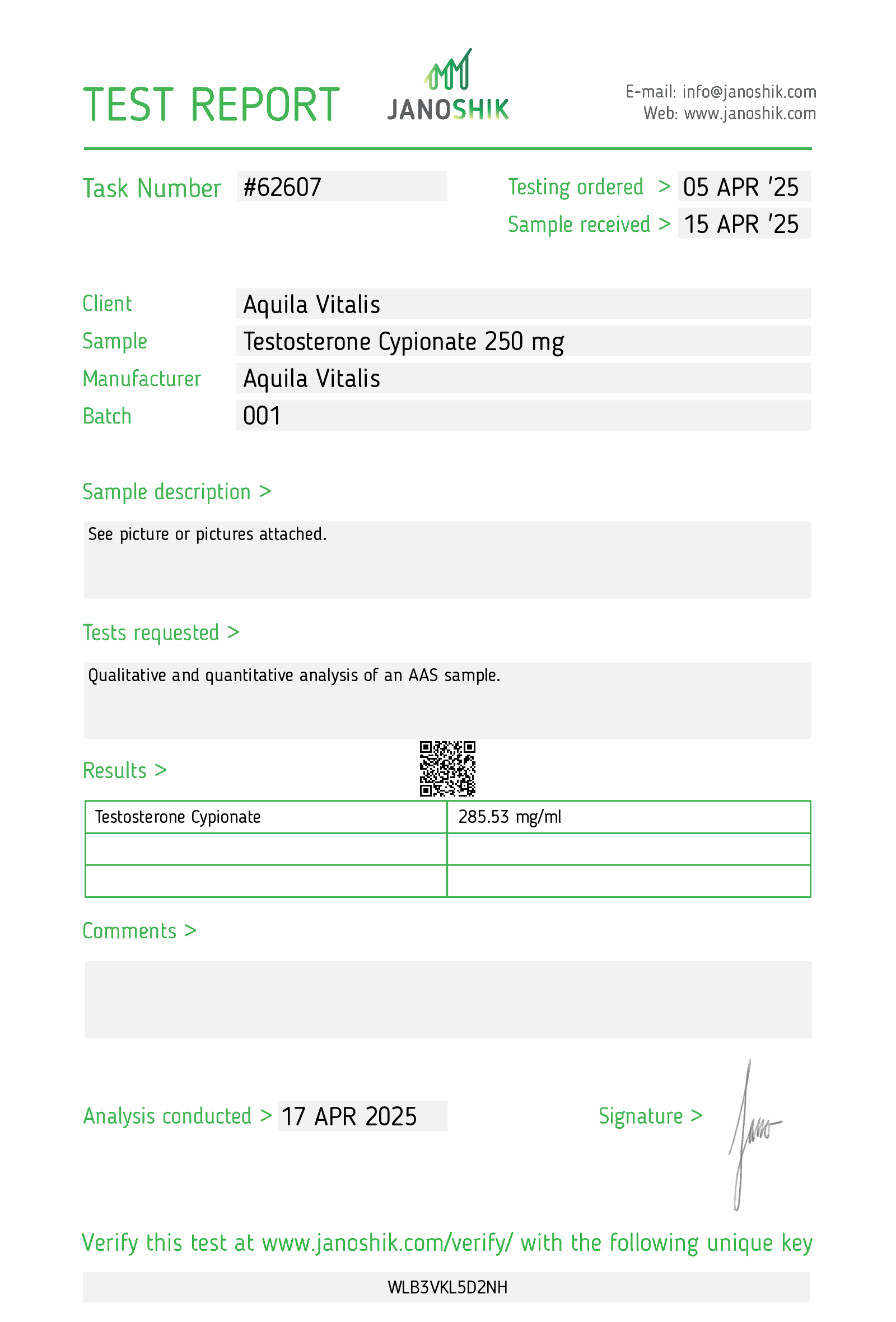 Certificate scan