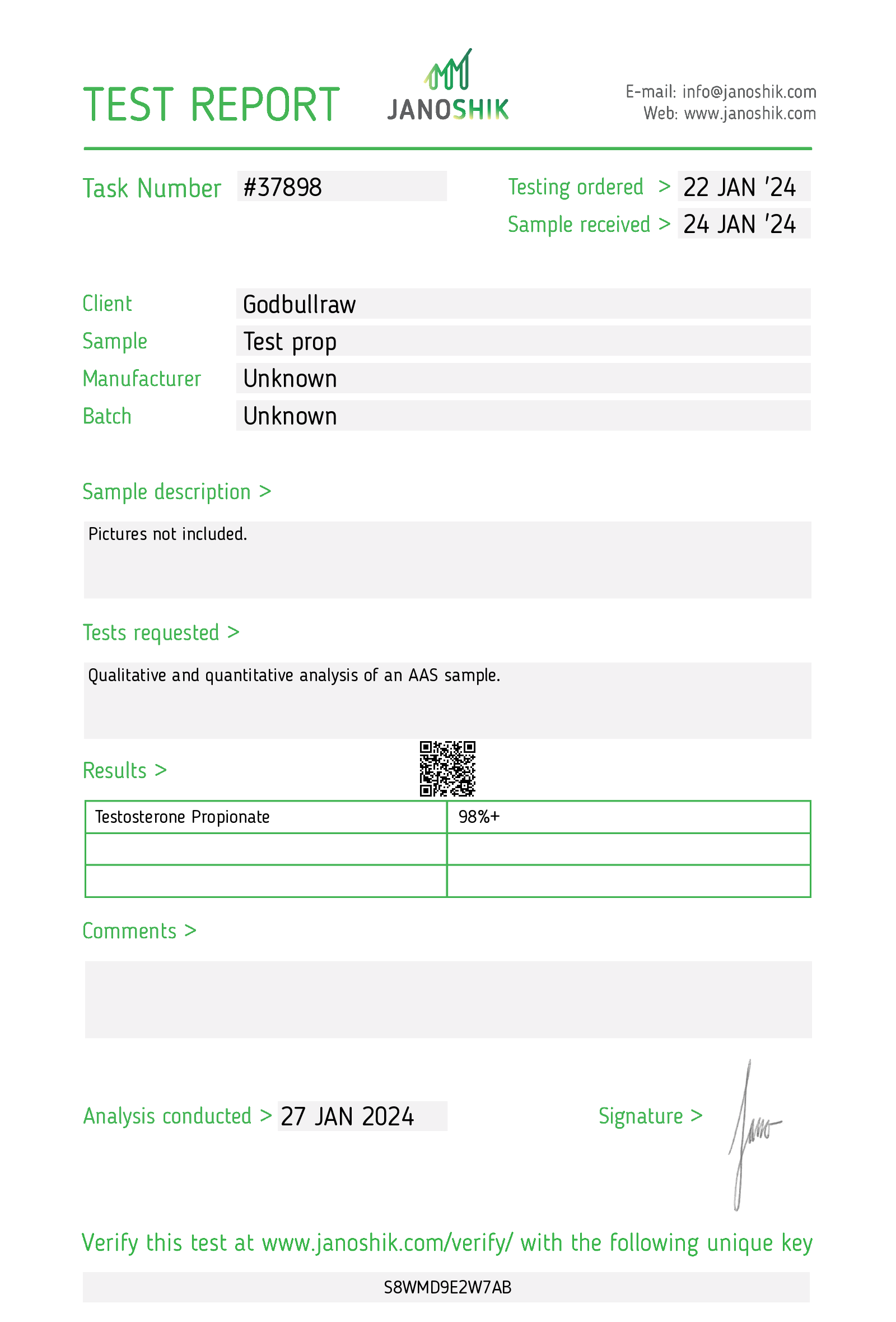 Certificate scan