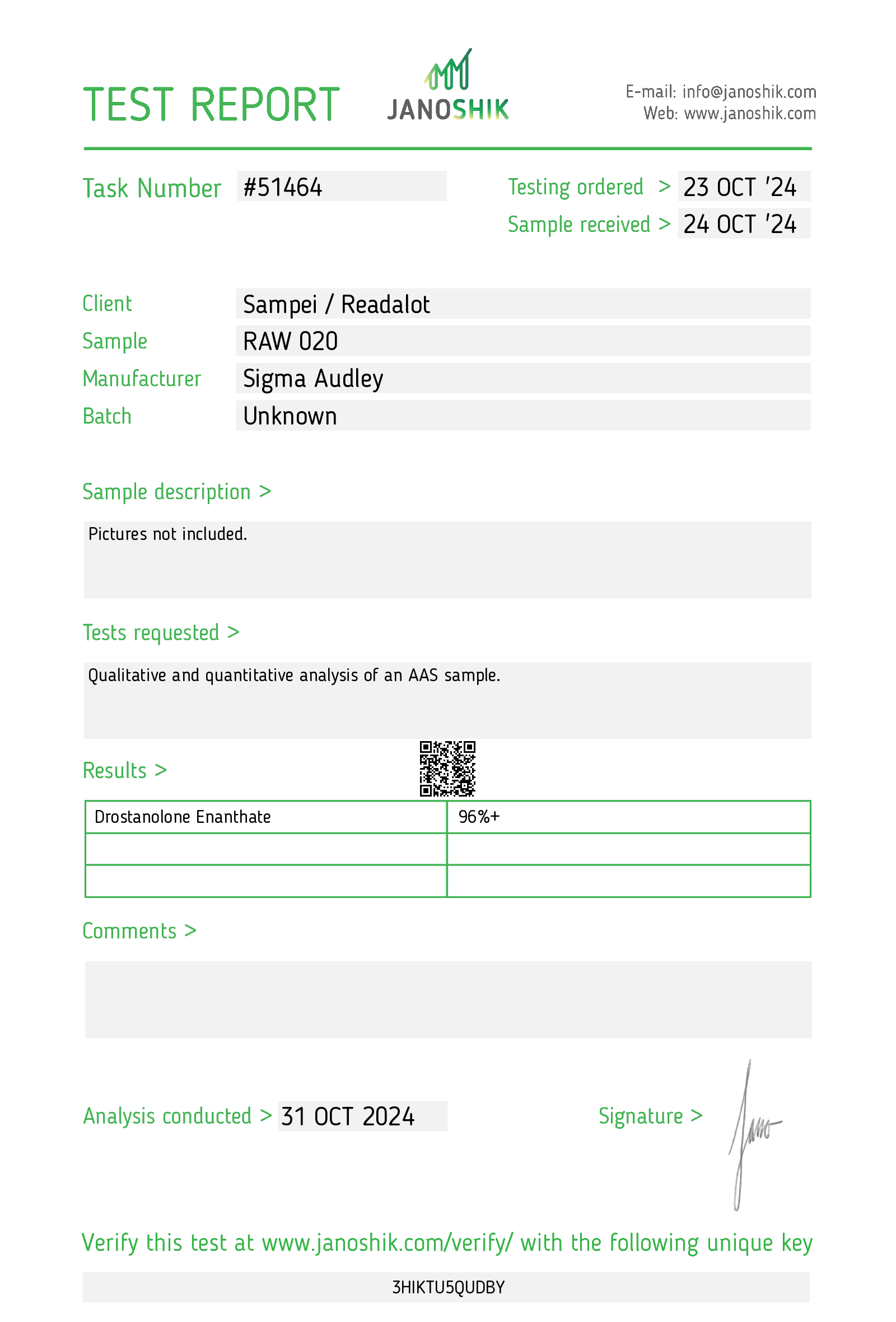 Certificate scan