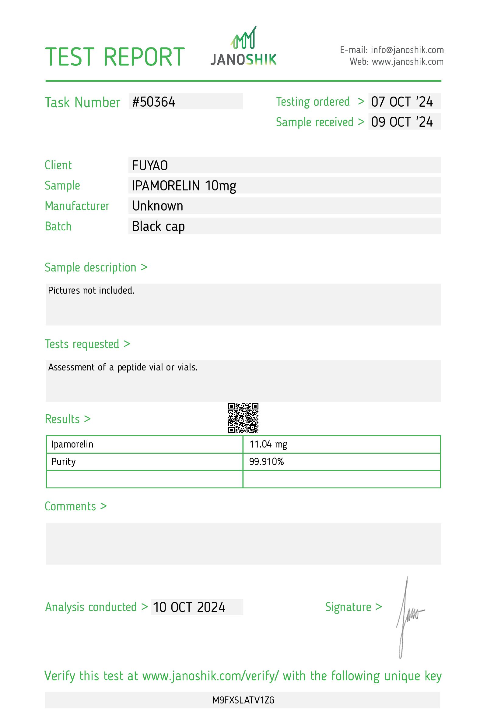 Certificate scan