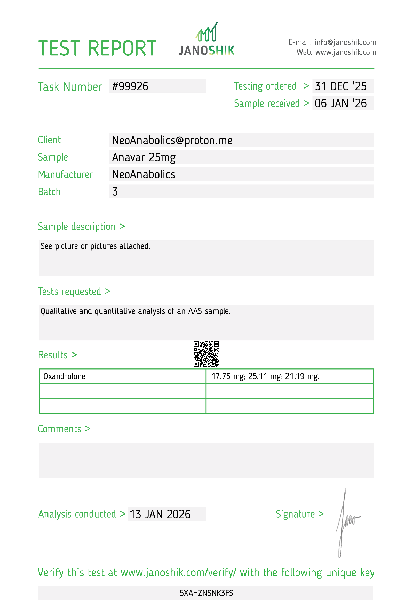 Certificate scan