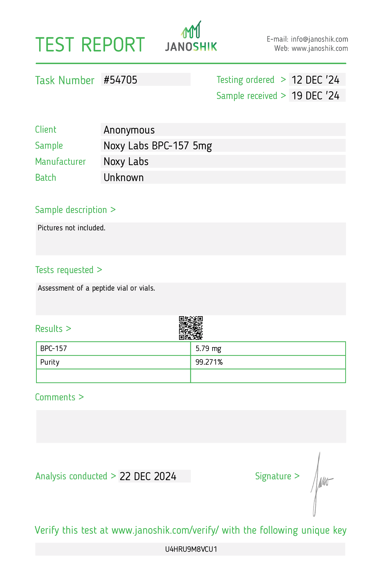 Certificate scan