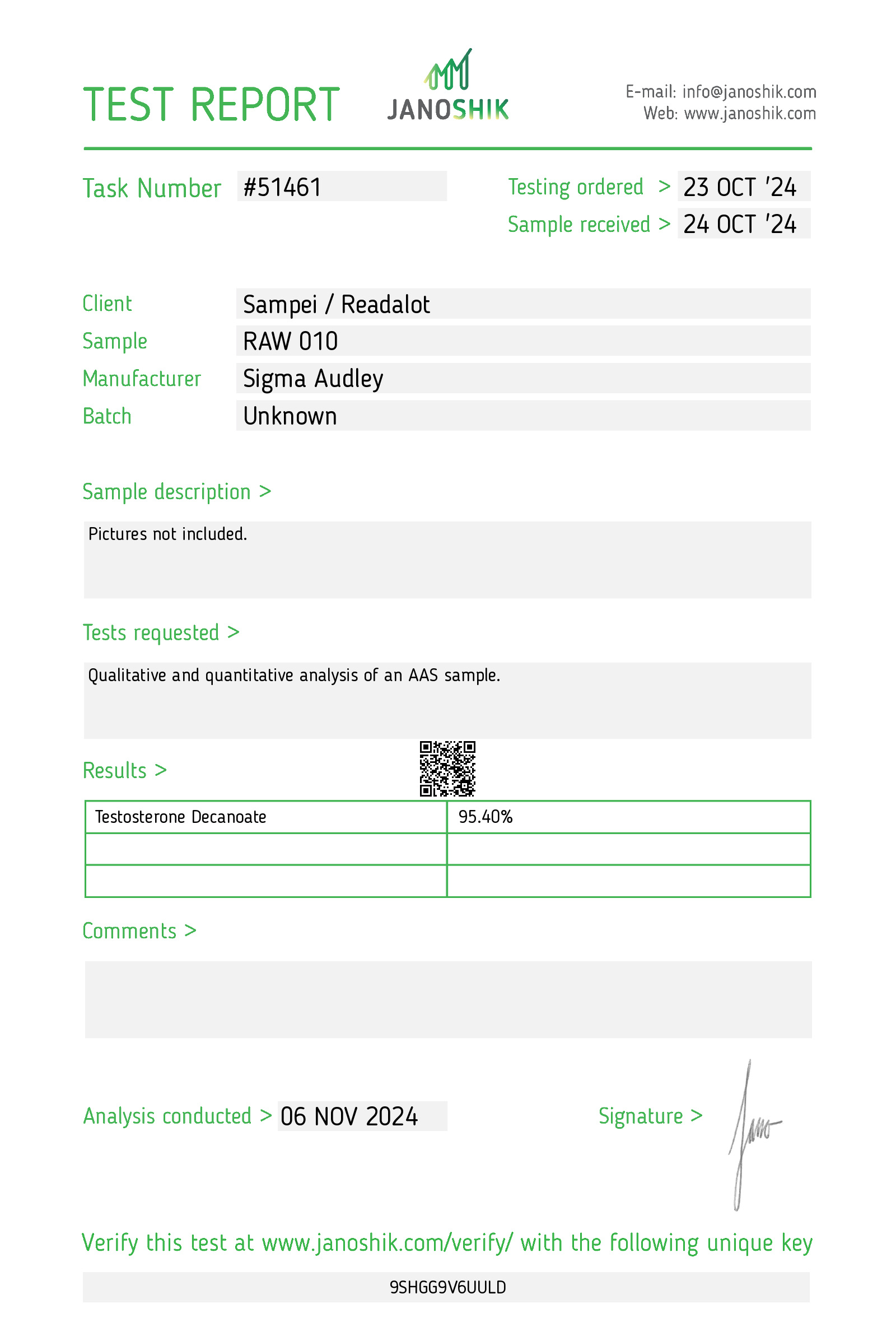 Certificate scan