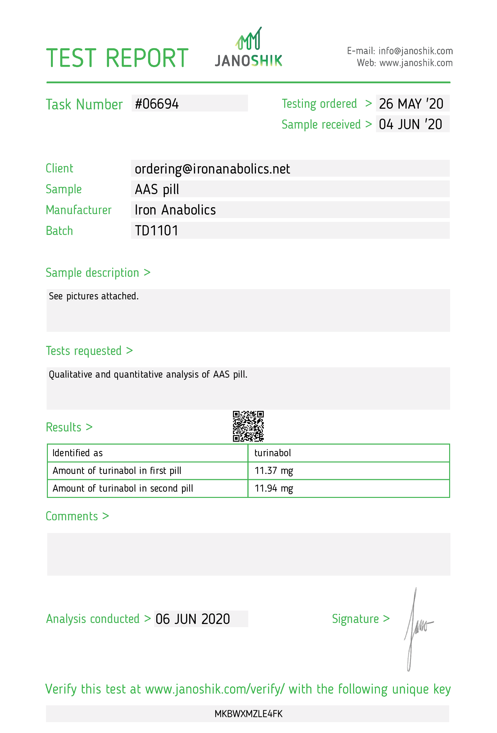 Certificate scan